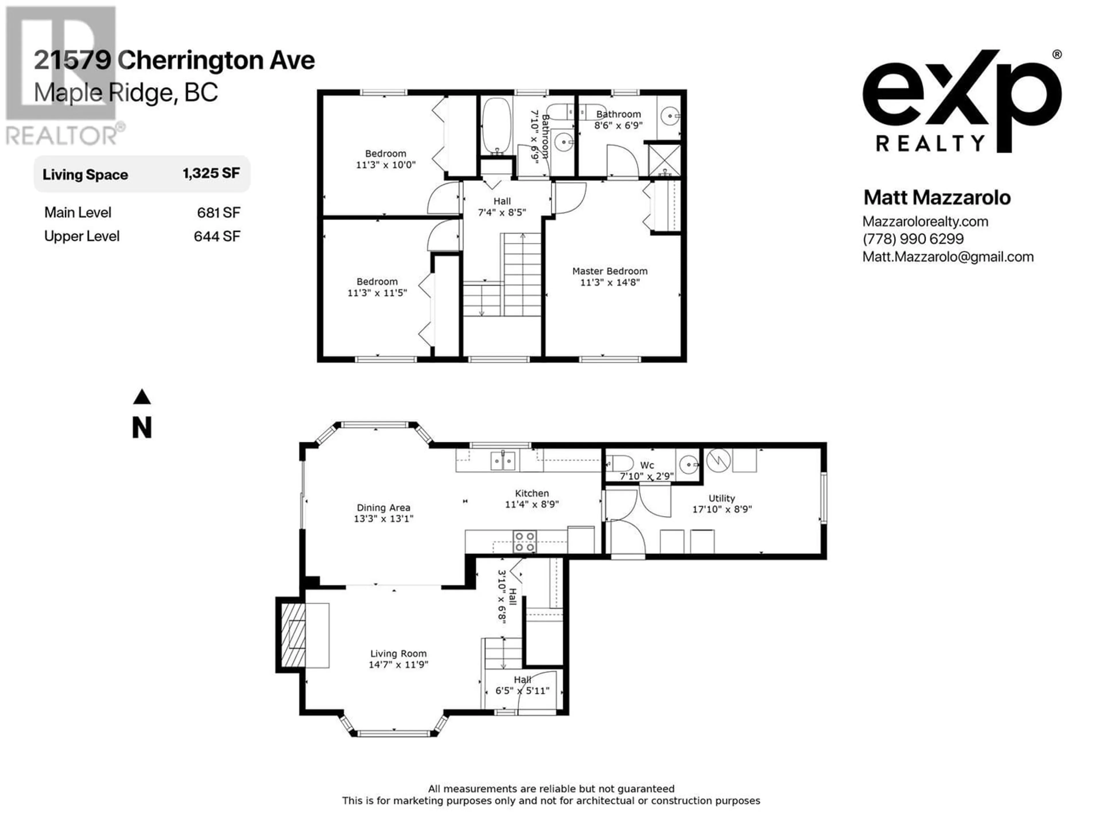 Floor plan for 21579 CHERRINGTON AVENUE, Maple Ridge British Columbia V2X8R2
