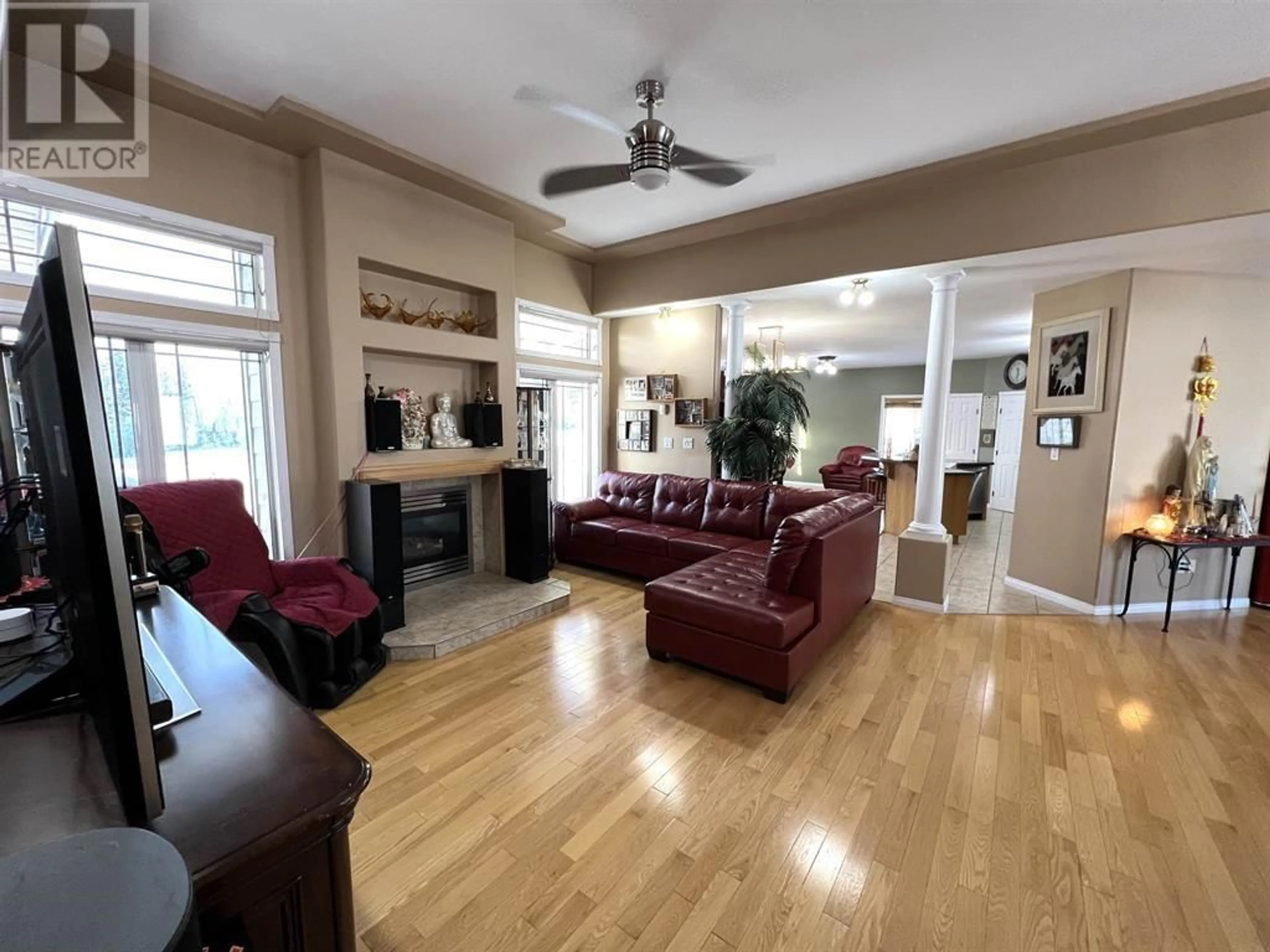 Living room, wood floors for 2 6550 OLD ALASKA HIGHWAY, Fort Nelson British Columbia V0C1R0