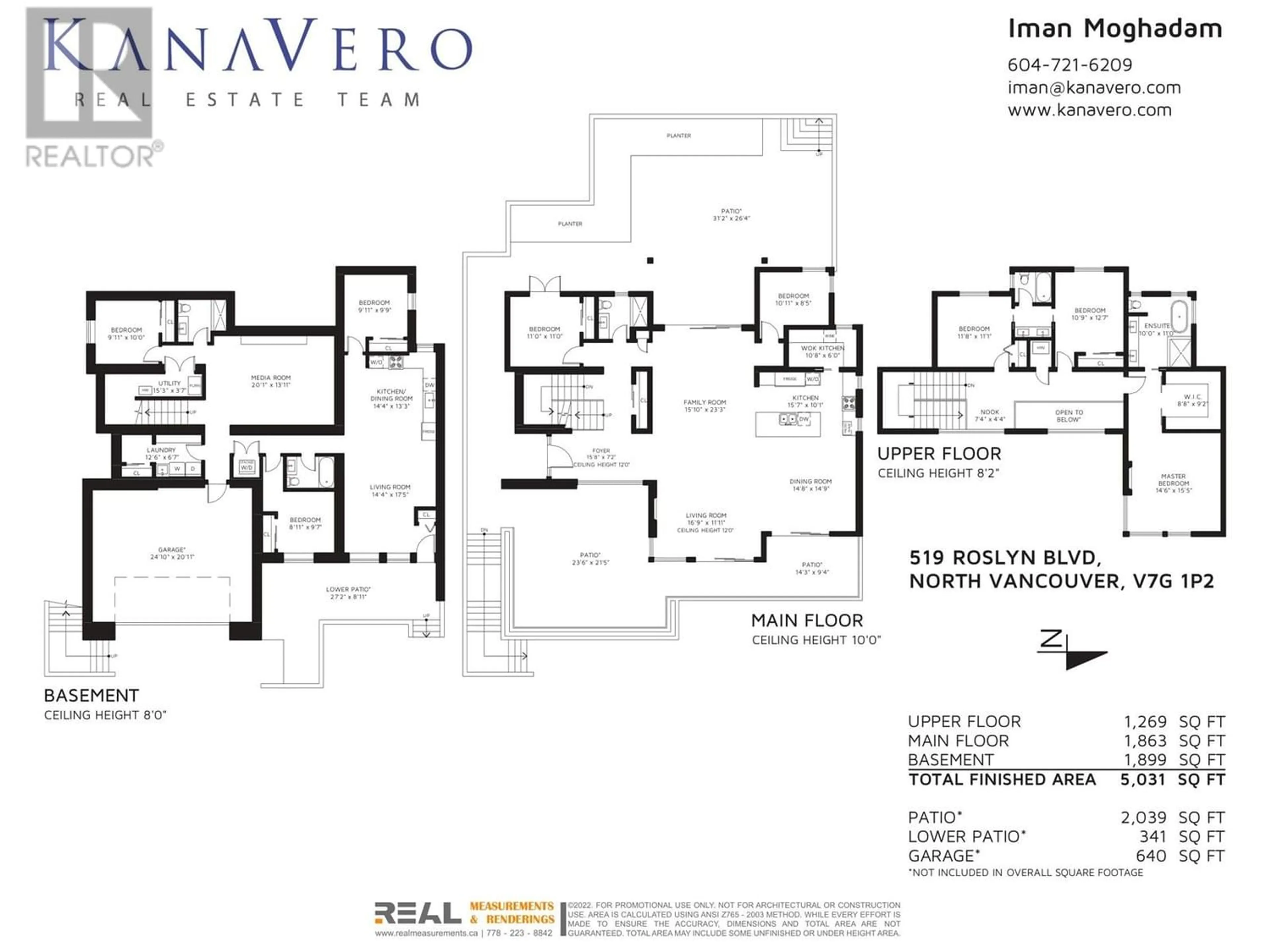 Floor plan for 519 ROSLYN BOULEVARD, North Vancouver British Columbia V7G1P2