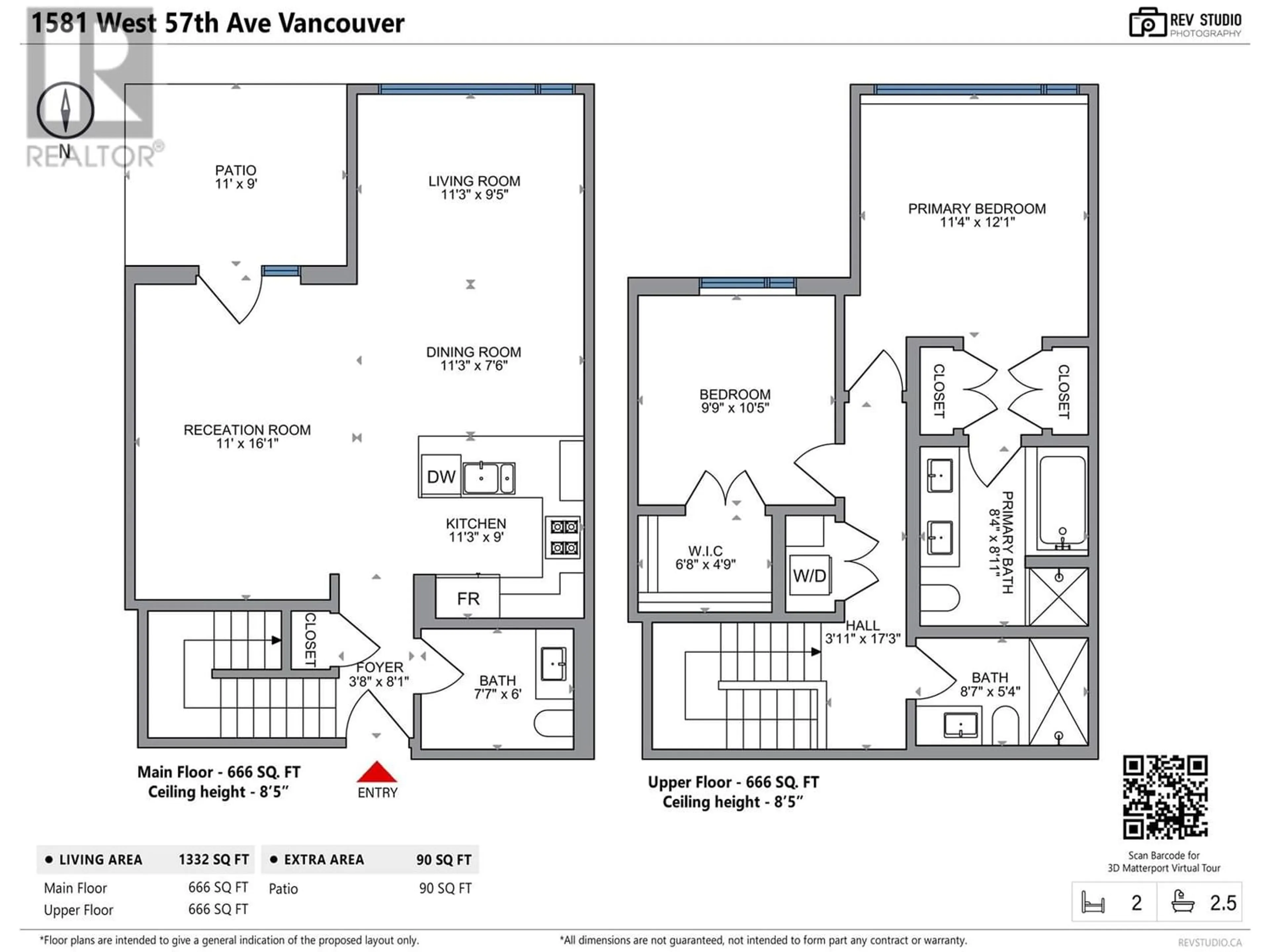 Floor plan for 1581 W 57TH AVENUE, Vancouver British Columbia V6P0H7