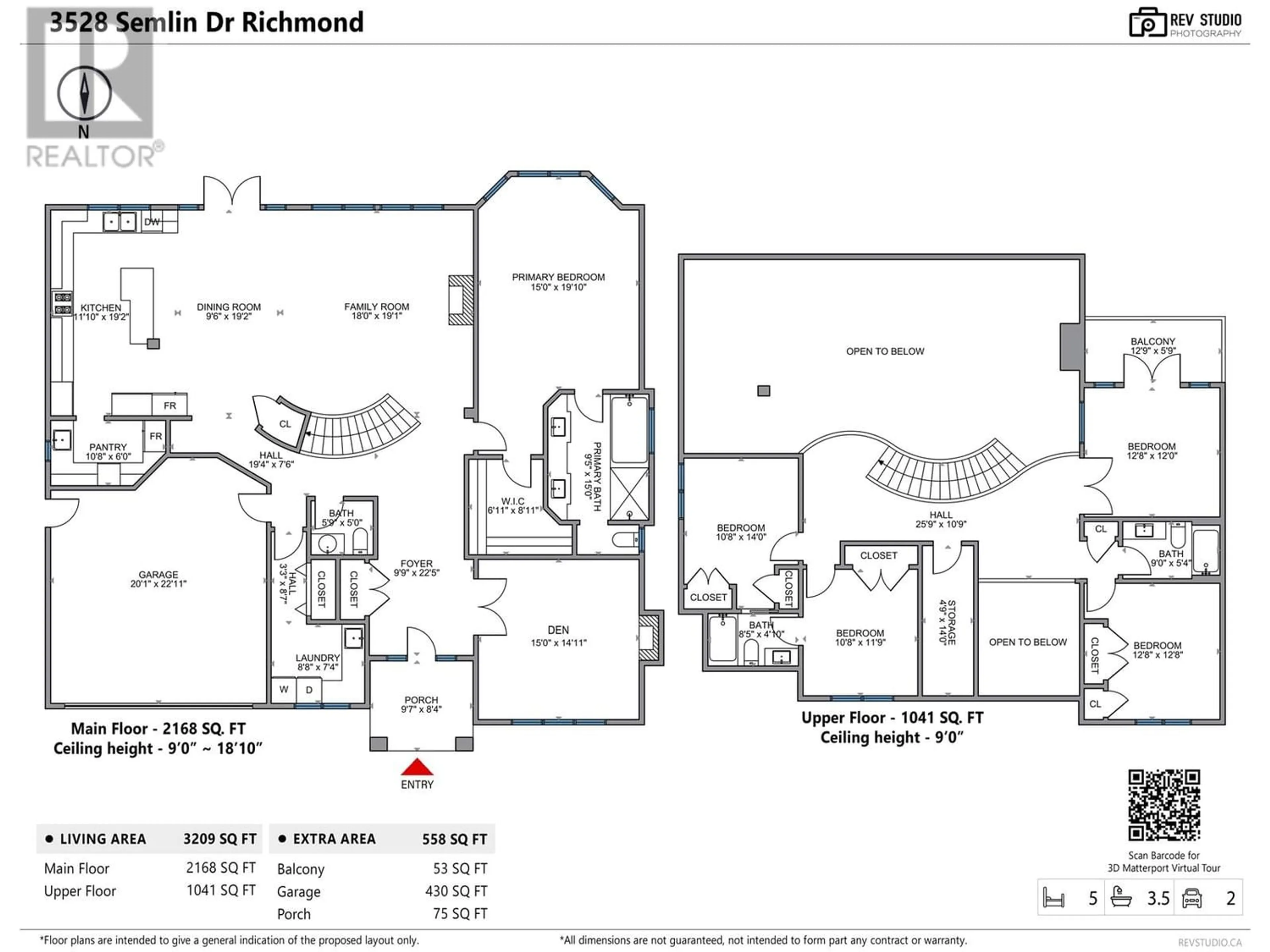 Floor plan for 3528 SEMLIN DRIVE, Richmond British Columbia V7C5V7