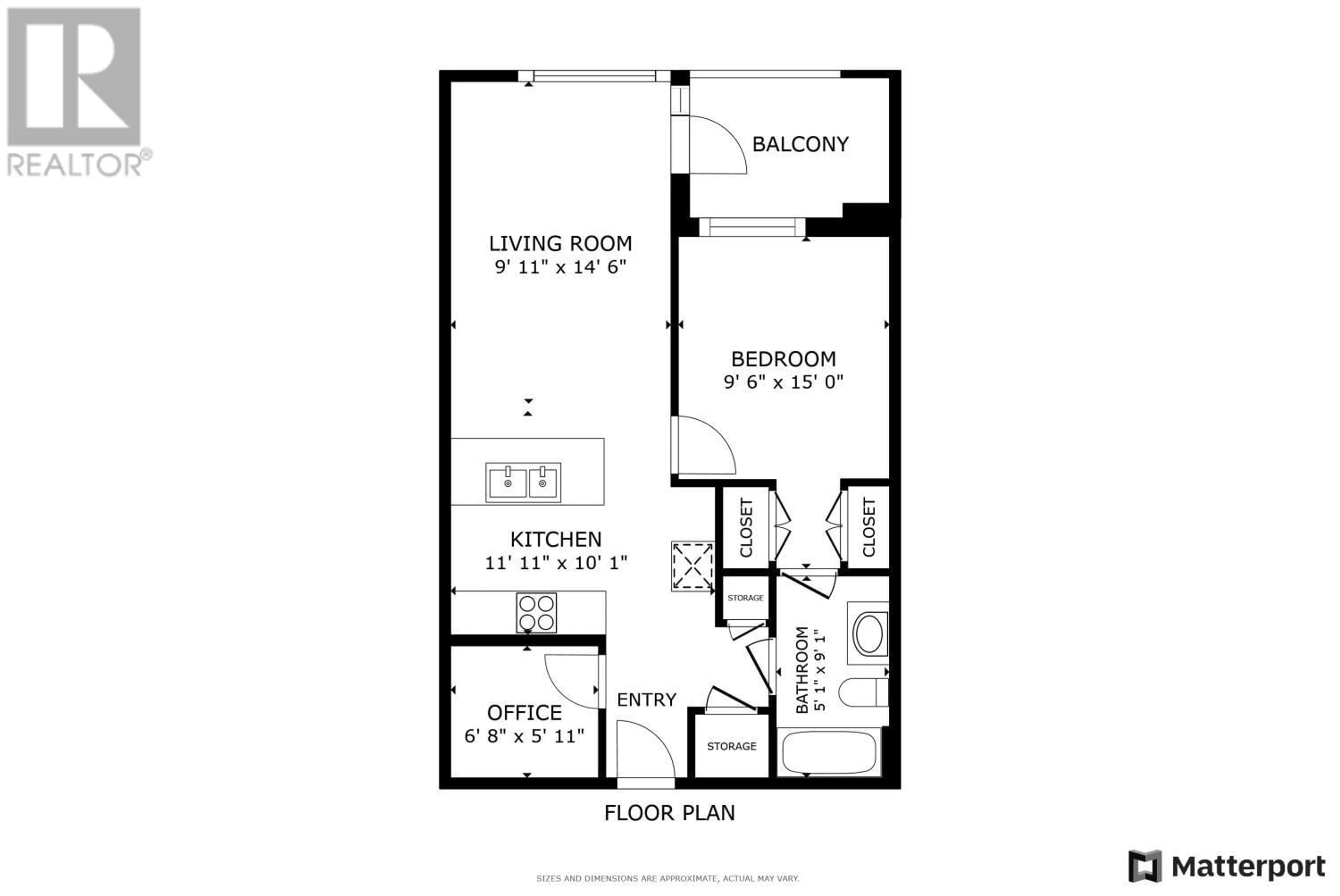 Floor plan for 206 508 W 29TH AVENUE, Vancouver British Columbia V5Z2H7