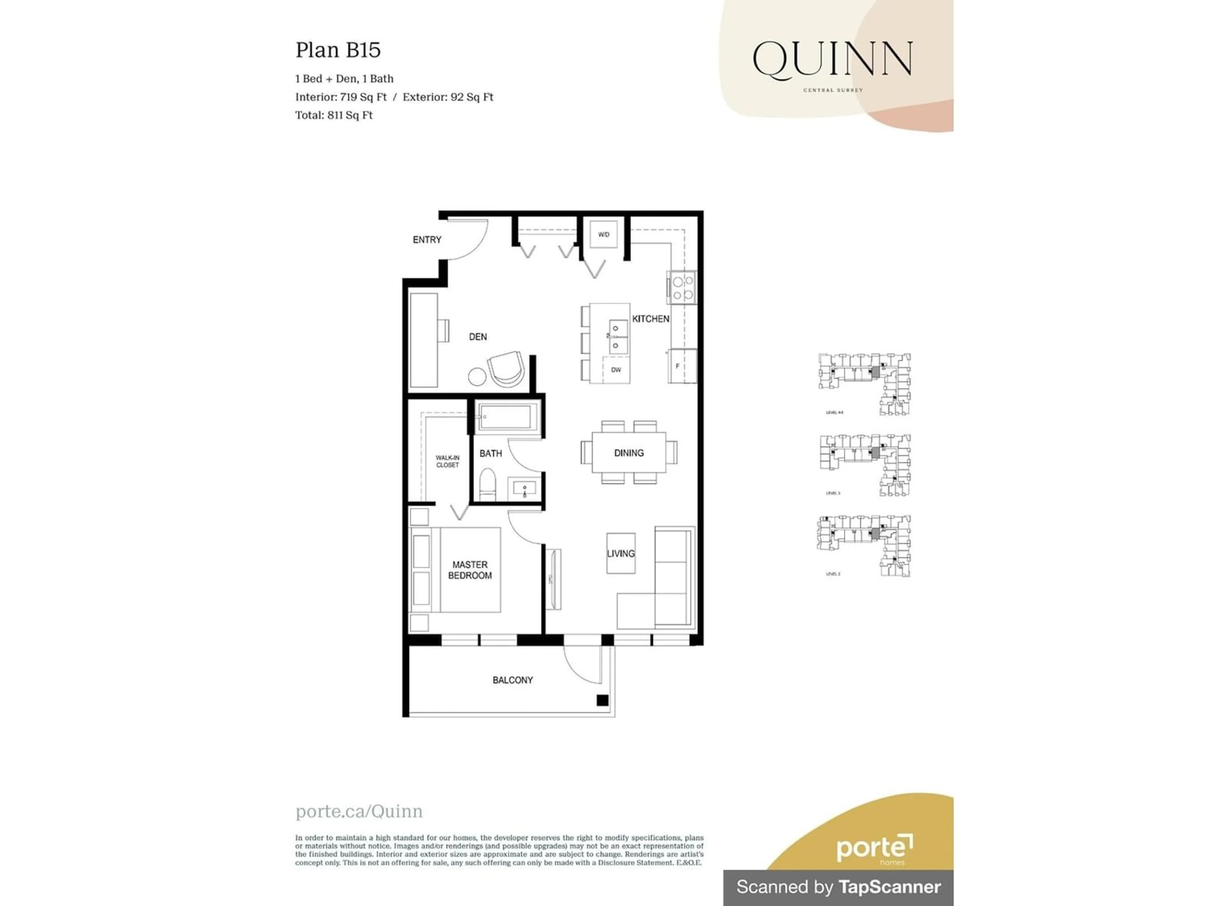 Floor plan for 523 9456 134 STREET, Surrey British Columbia V3V5S4