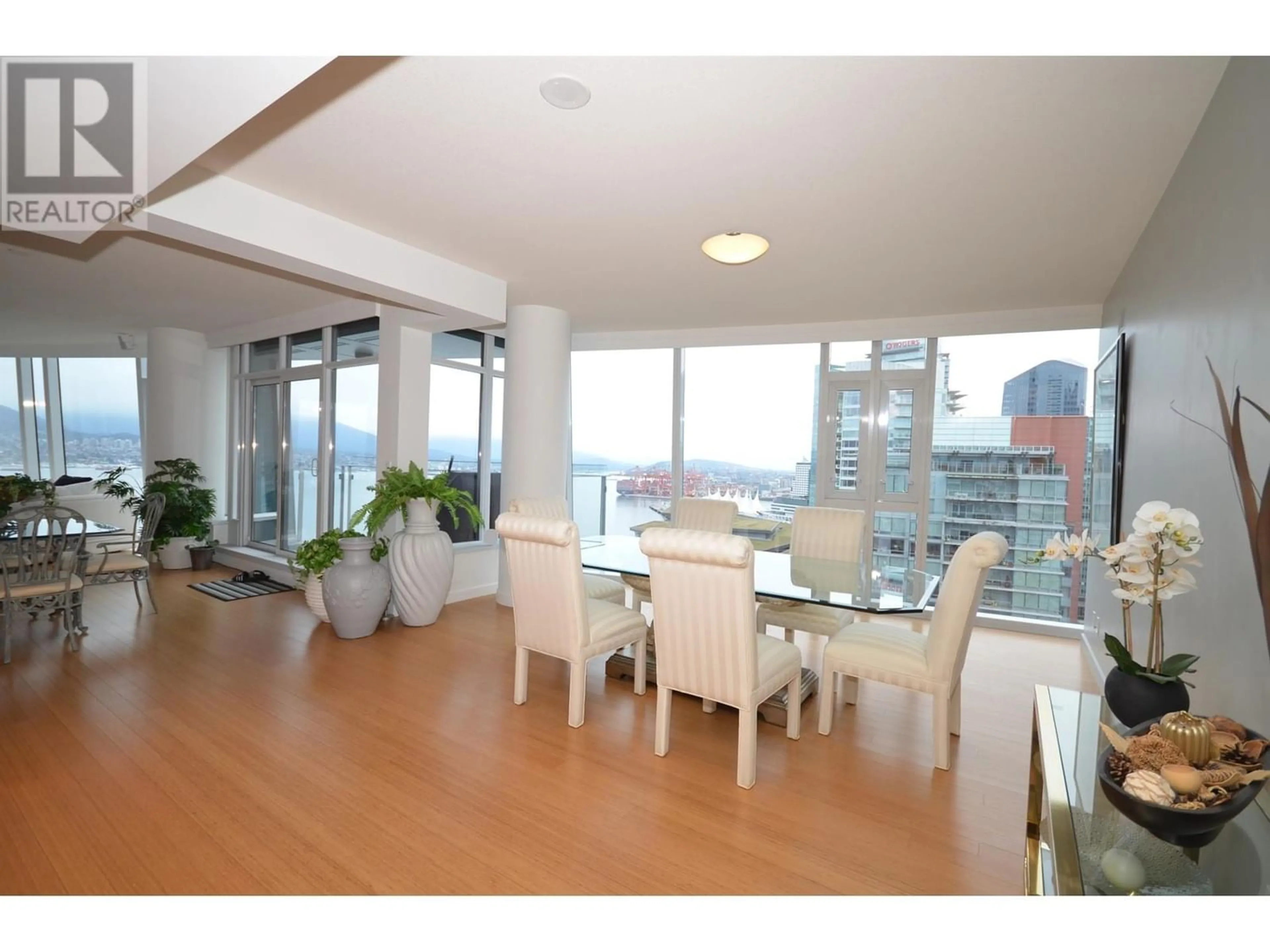 Dining room, wood floors for 2502 1233 W CORDOVA STREET, Vancouver British Columbia V6C3R1