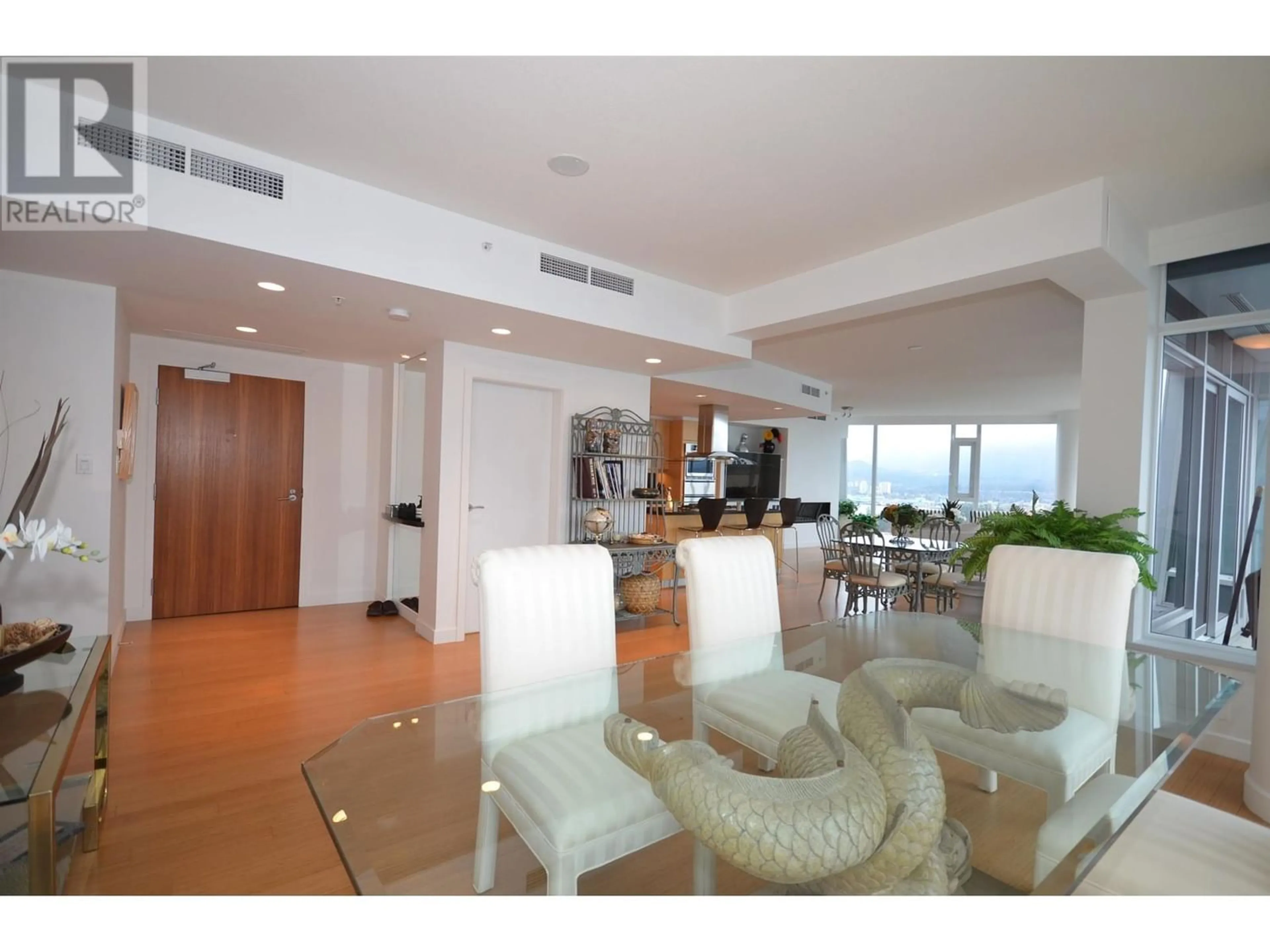 Dining room, wood floors for 2502 1233 W CORDOVA STREET, Vancouver British Columbia V6C3R1