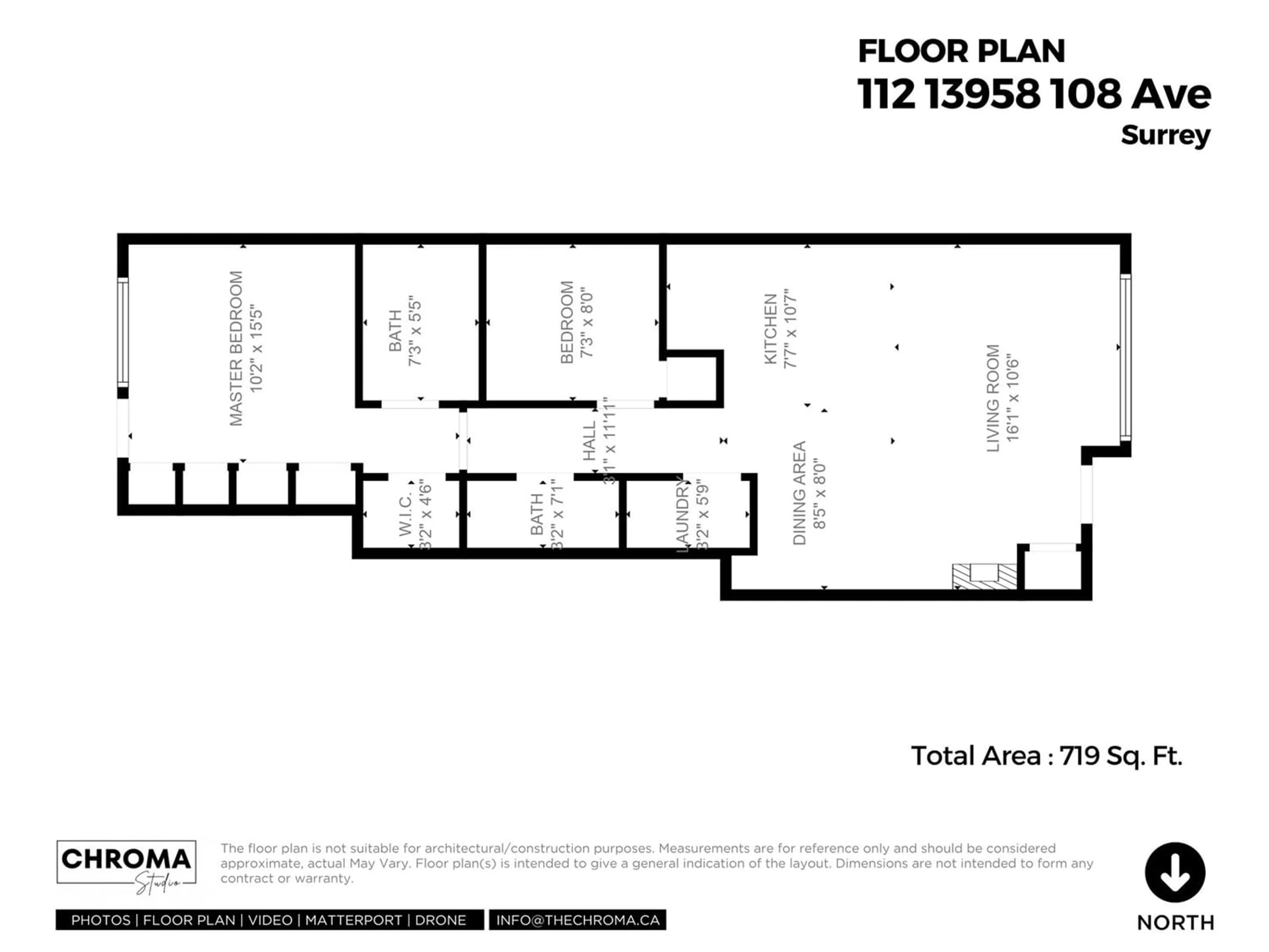 Floor plan for 112 13958 108 AVENUE, Surrey British Columbia V3T0B4