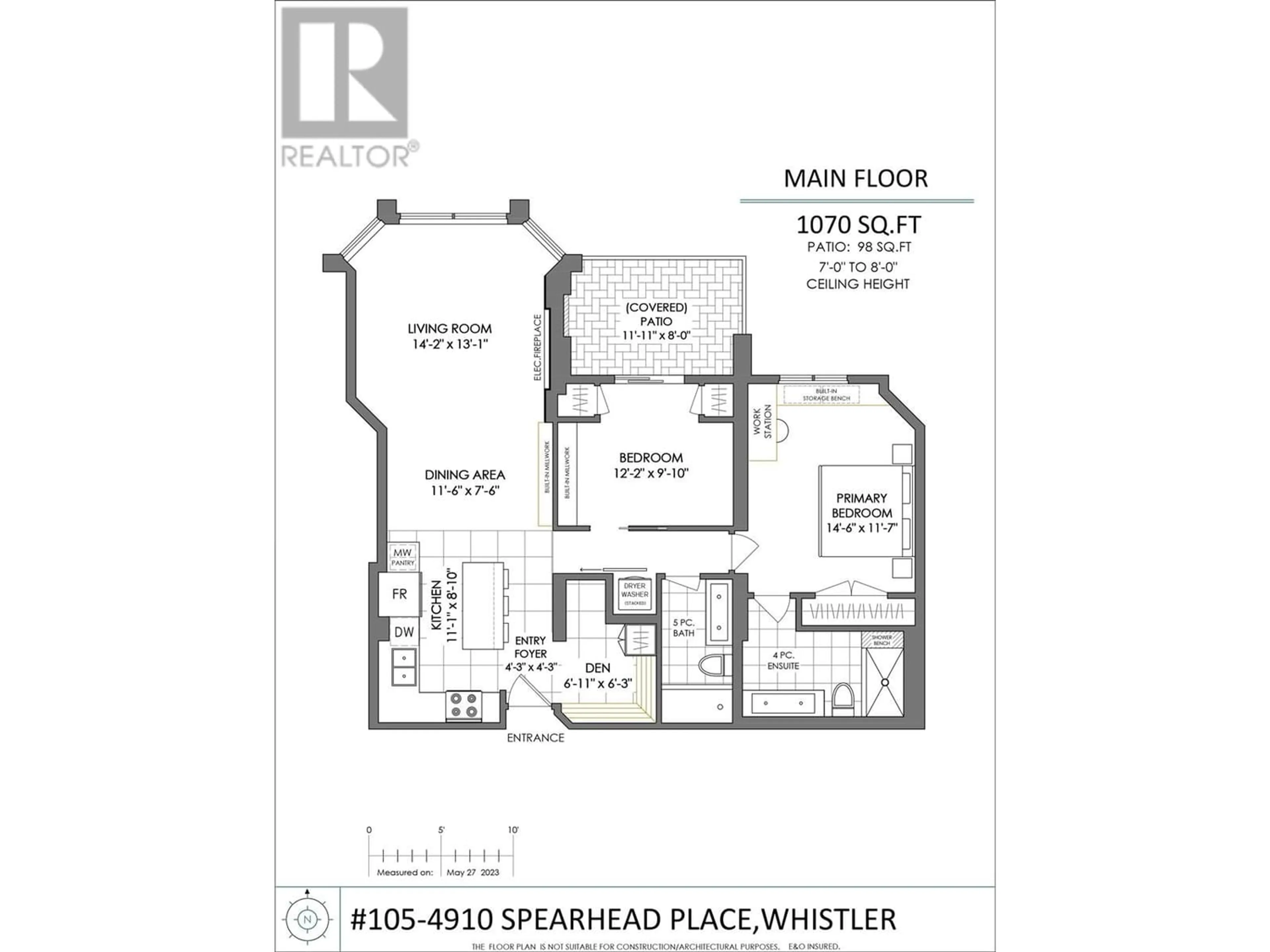 Floor plan for 105 4910 SPEARHEAD PLACE, Whistler British Columbia V0N1B4