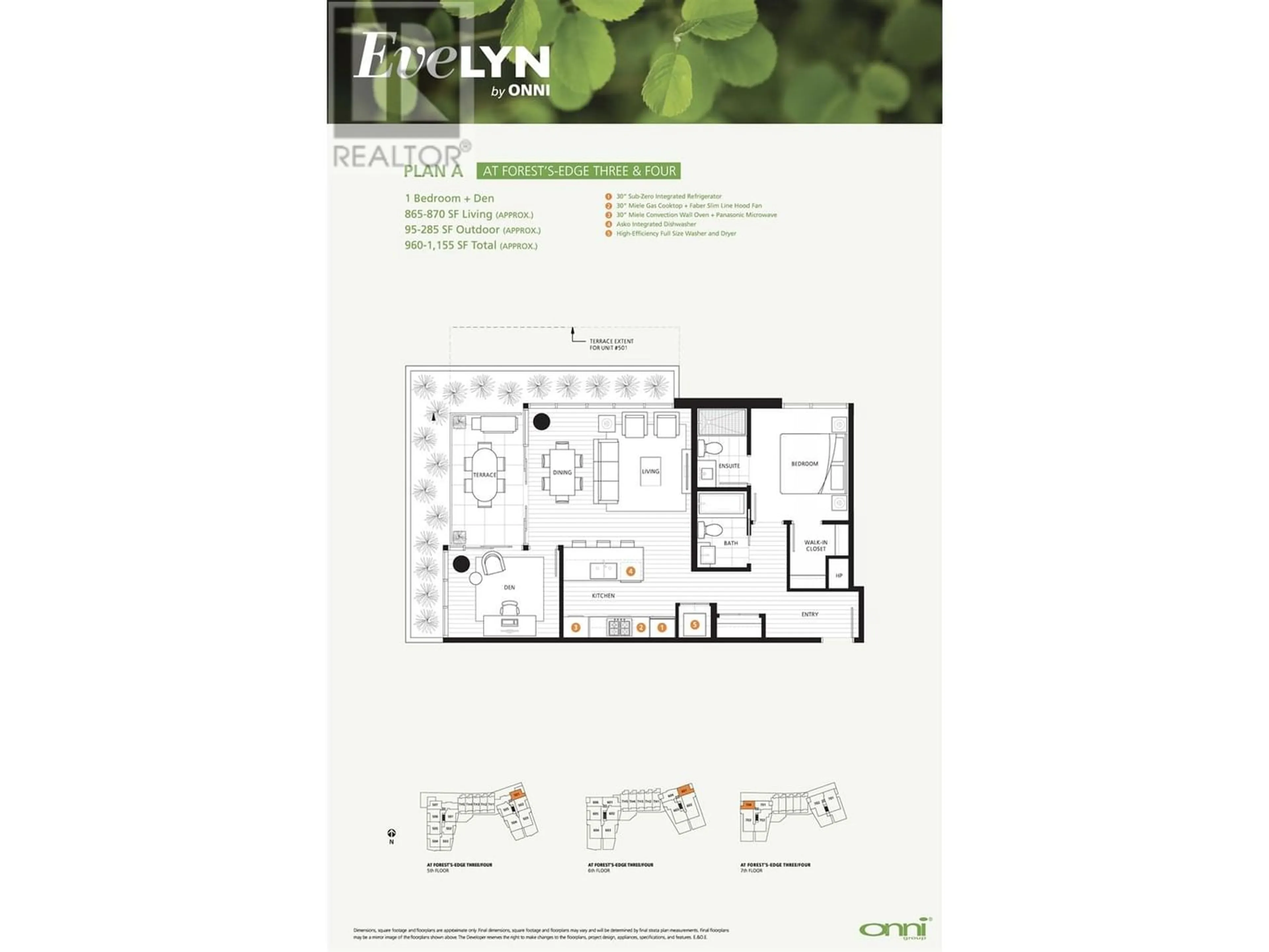 Floor plan for 507 788 ARTHUR ERICKSON PLACE, West Vancouver British Columbia V7T0B6