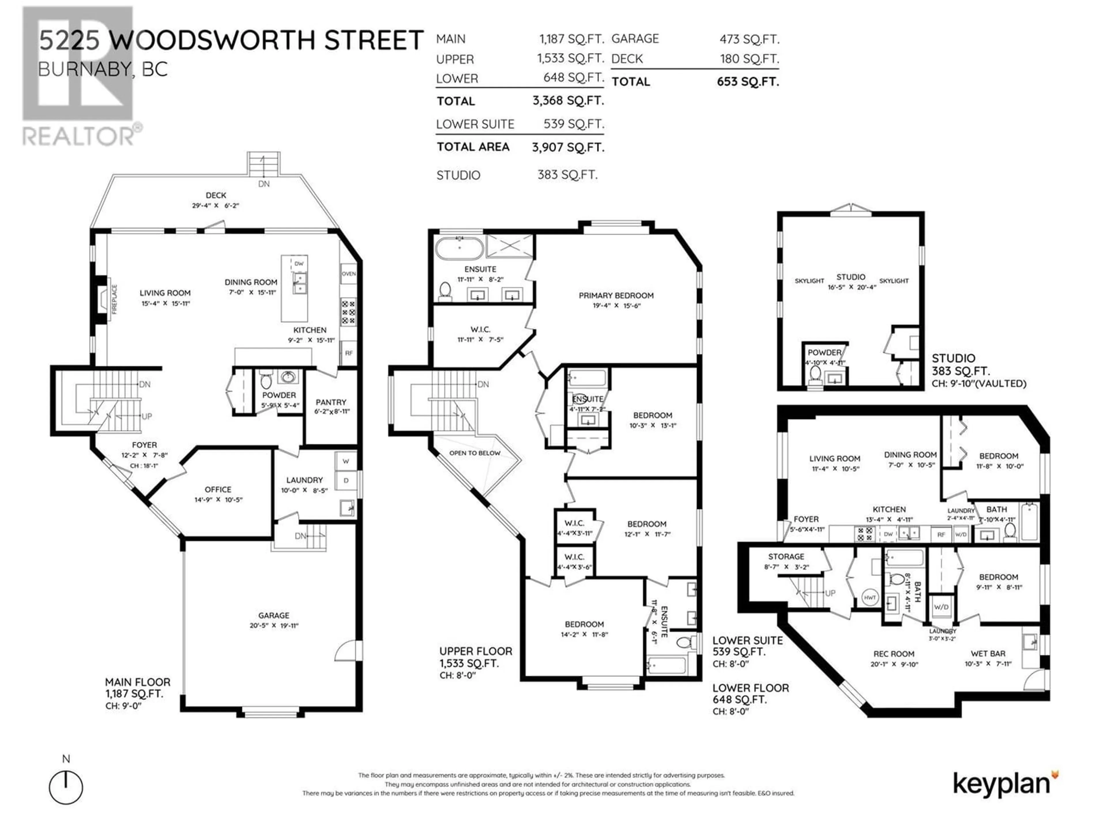 Floor plan for 5225 WOODSWORTH STREET, Burnaby British Columbia V5G1S5