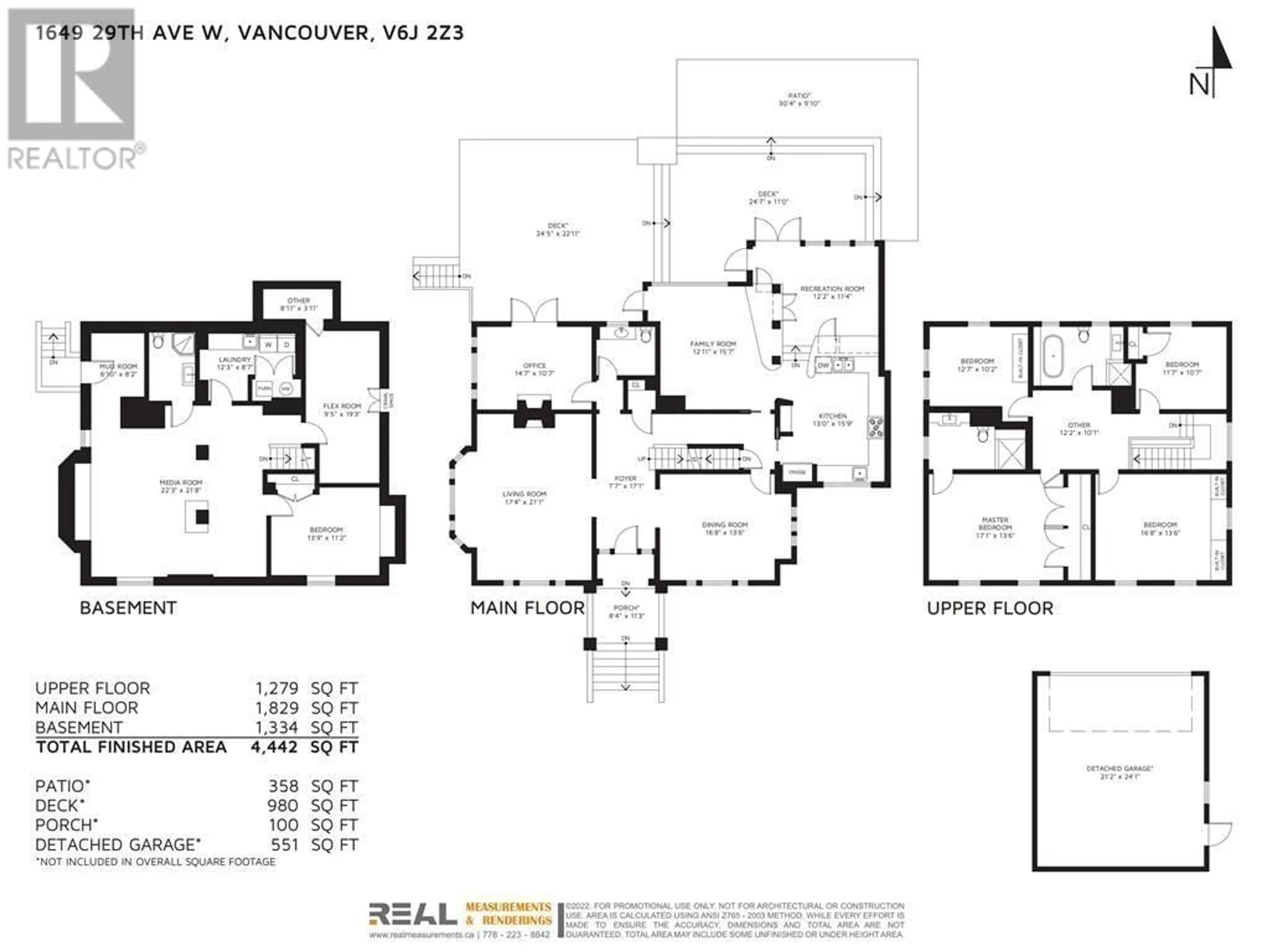 Floor plan for 1649 W 29TH AVENUE, Vancouver British Columbia V6J2Z3