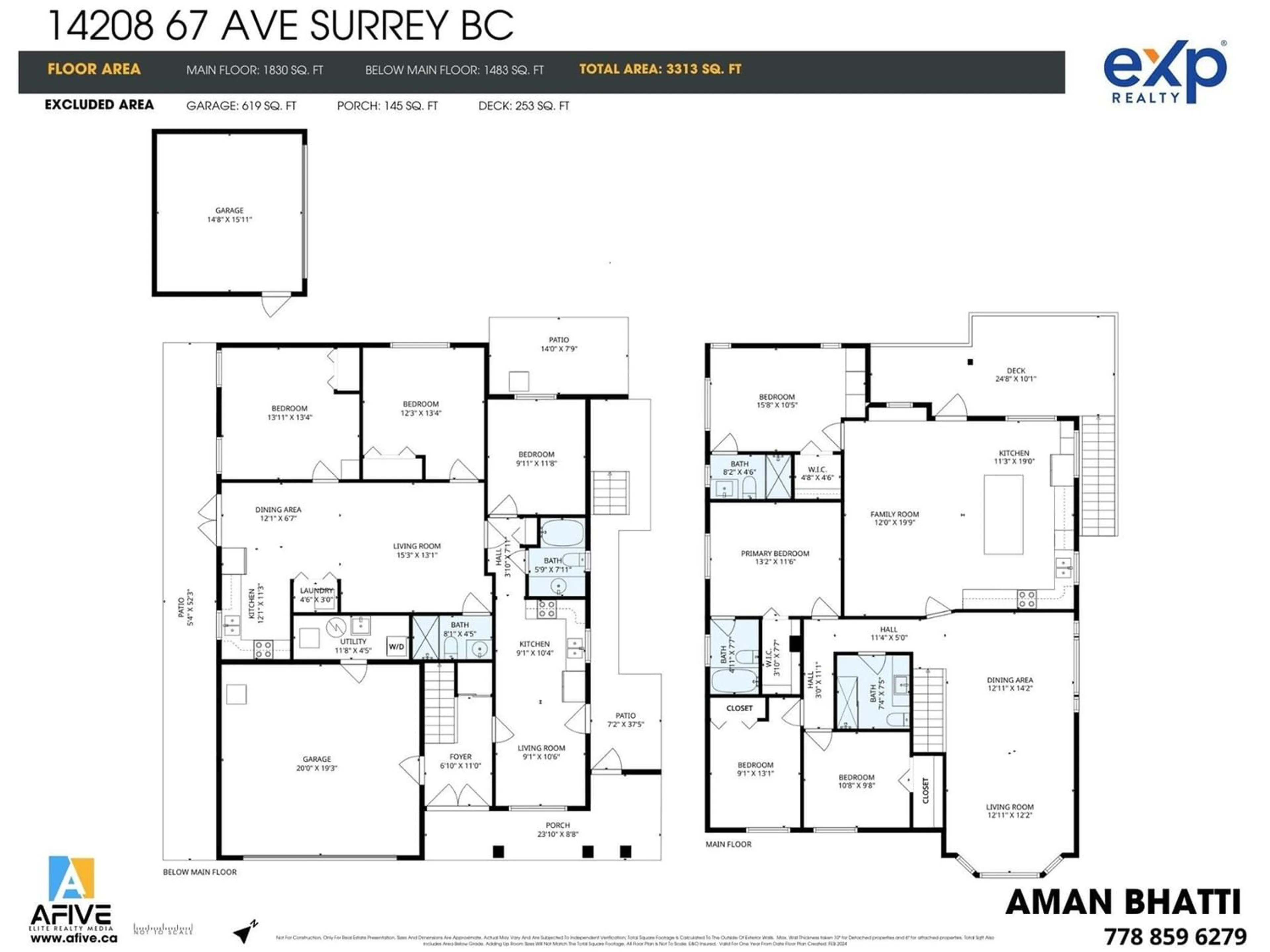 Floor plan for 14208 67 AVENUE, Surrey British Columbia V3W0P5