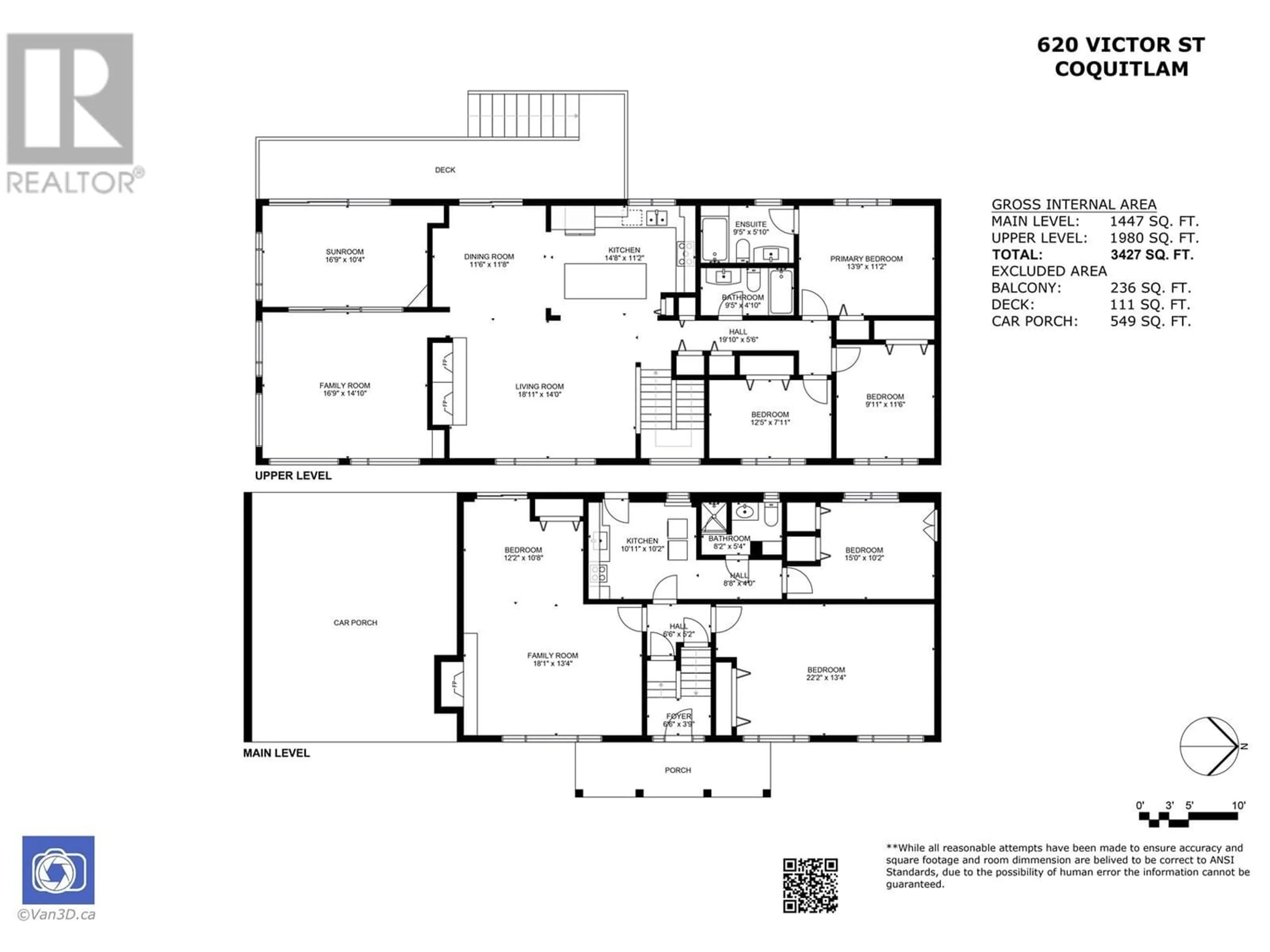 Floor plan for 620 VICTOR STREET, Coquitlam British Columbia V3J3V5