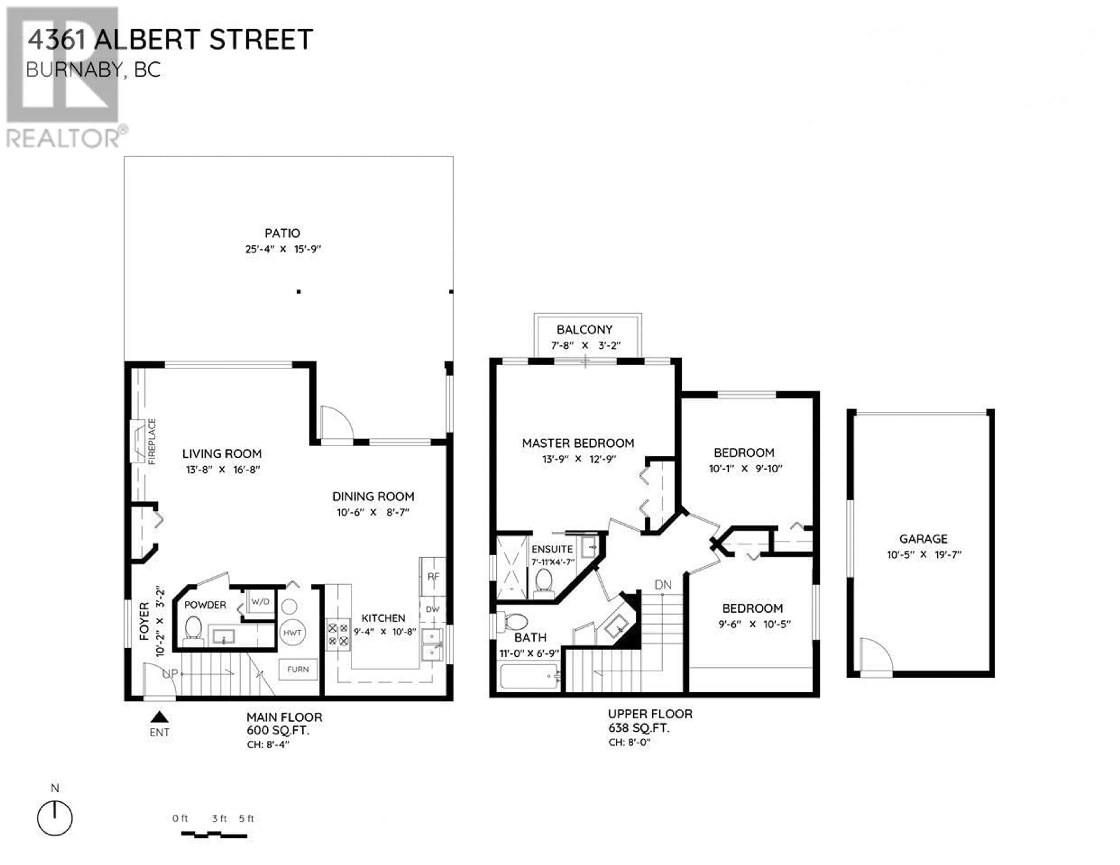 Floor plan for 4361 ALBERT STREET, Burnaby British Columbia V5C2E9