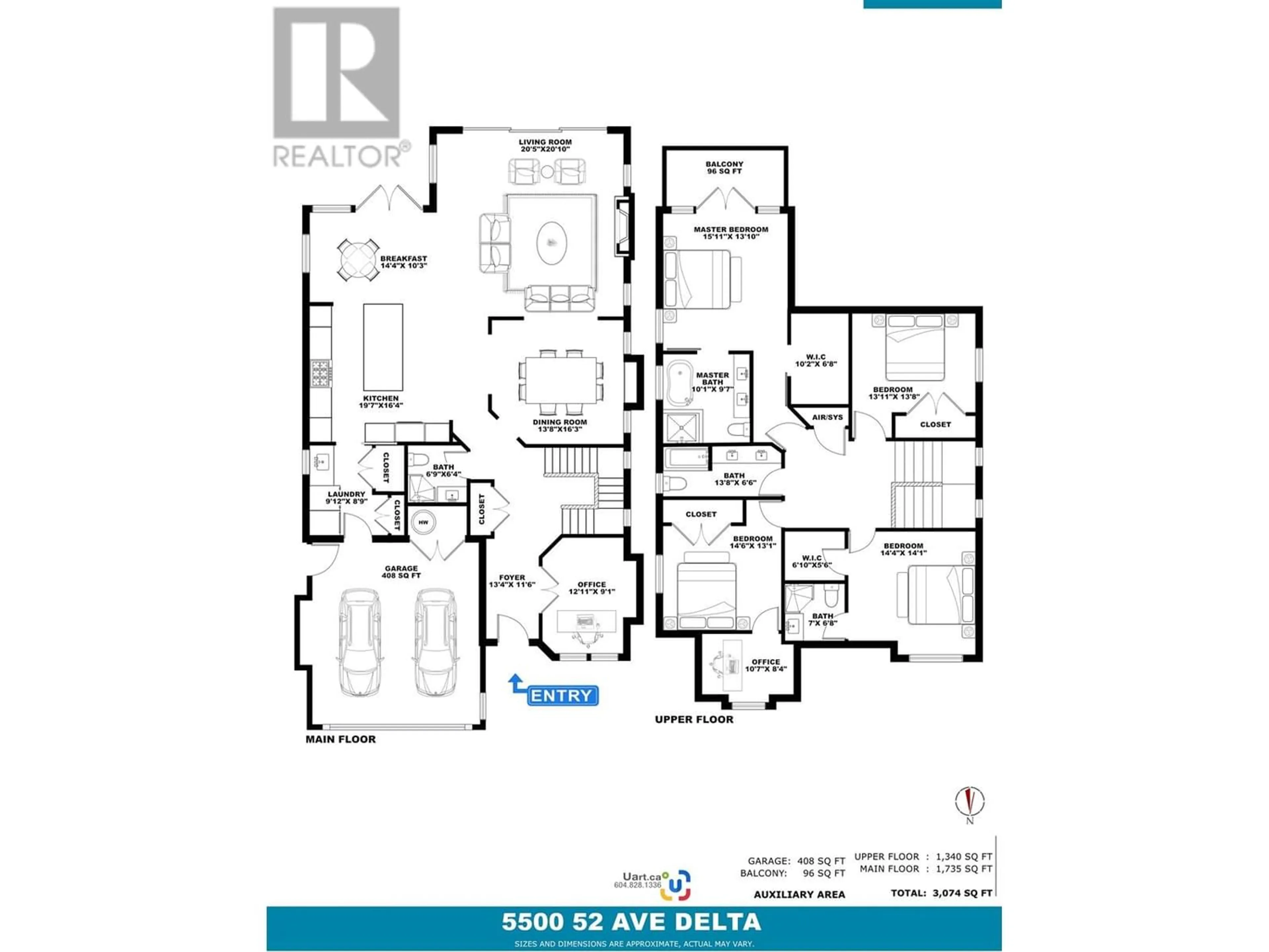 Floor plan for 5500 52 AVENUE, Ladner British Columbia V4K2C5