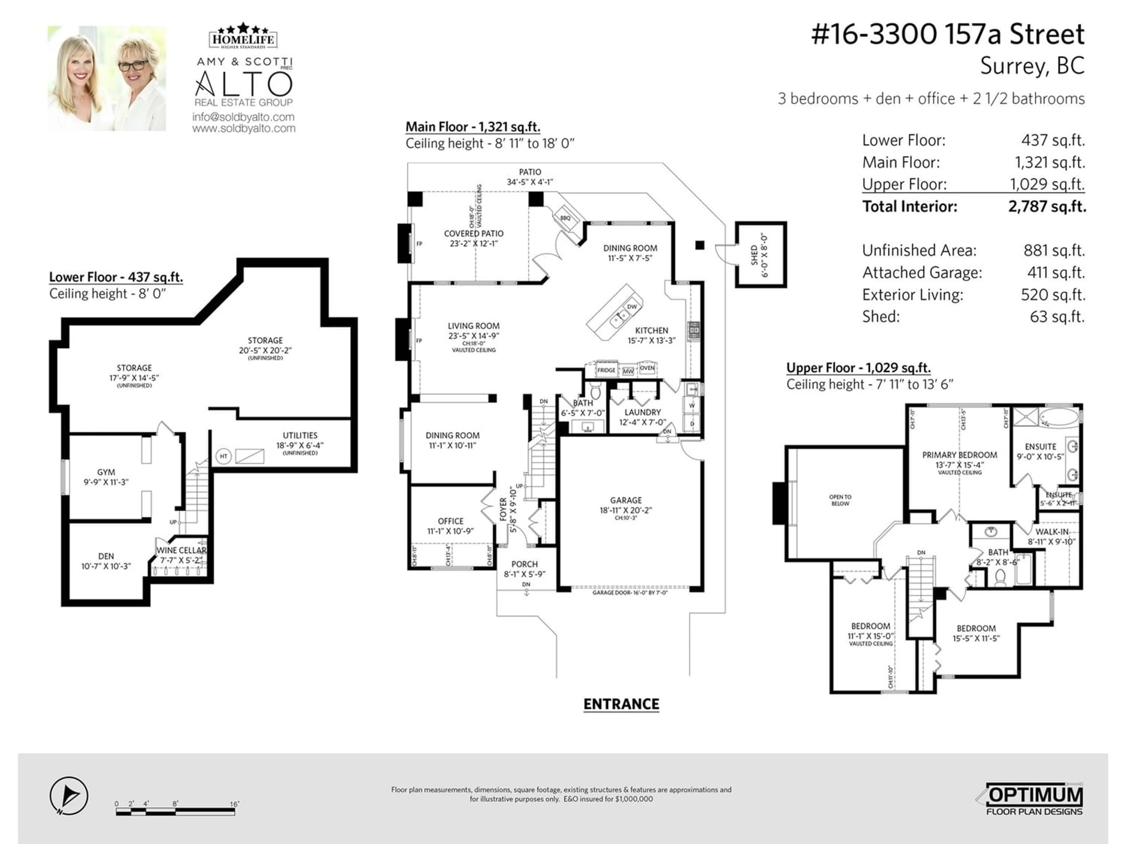 Floor plan for 16 3300 157A STREET, Surrey British Columbia V3Z2P2