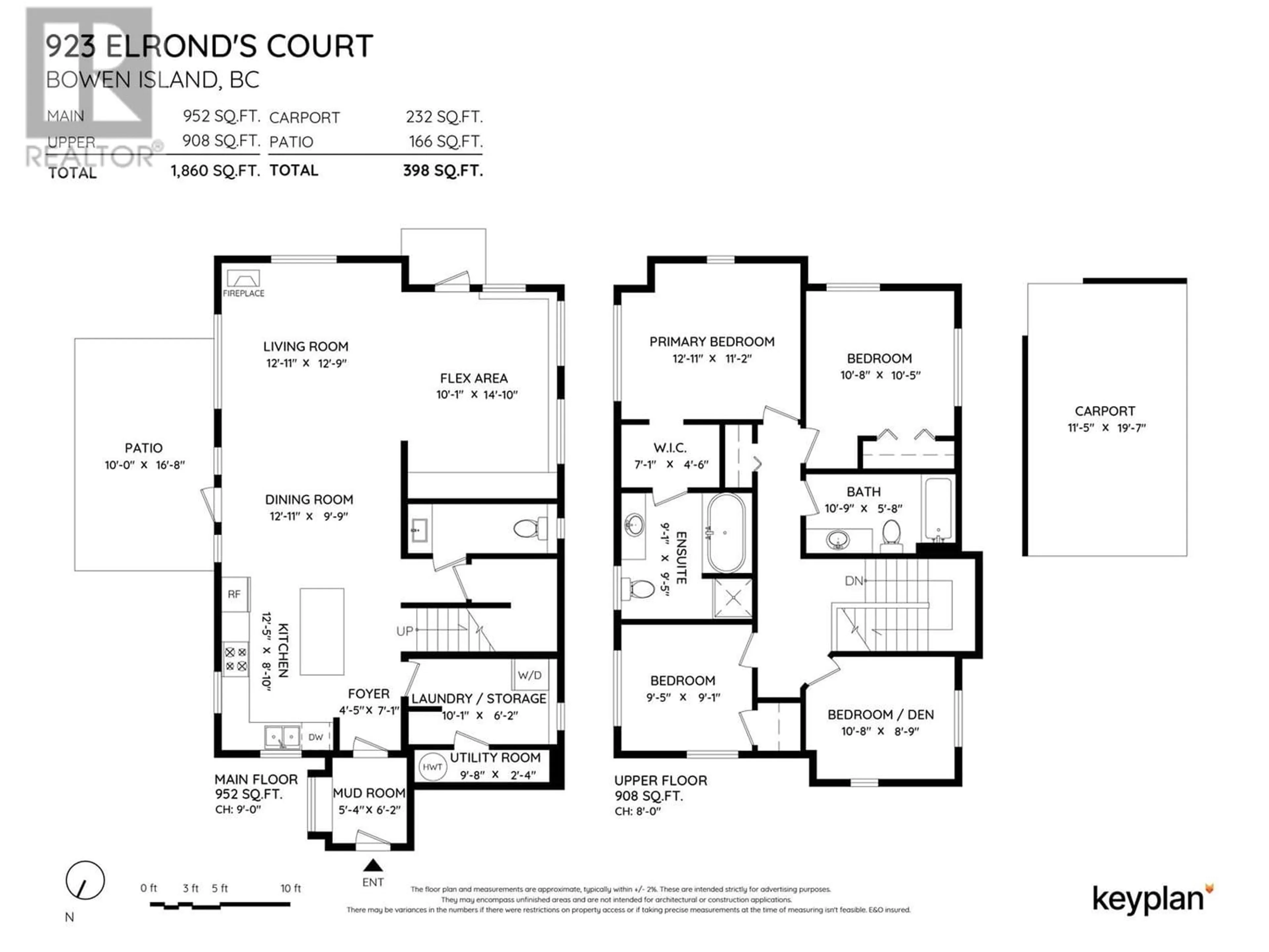 Floor plan for 923 ELROND'S COURT, Bowen Island British Columbia V0N1G1