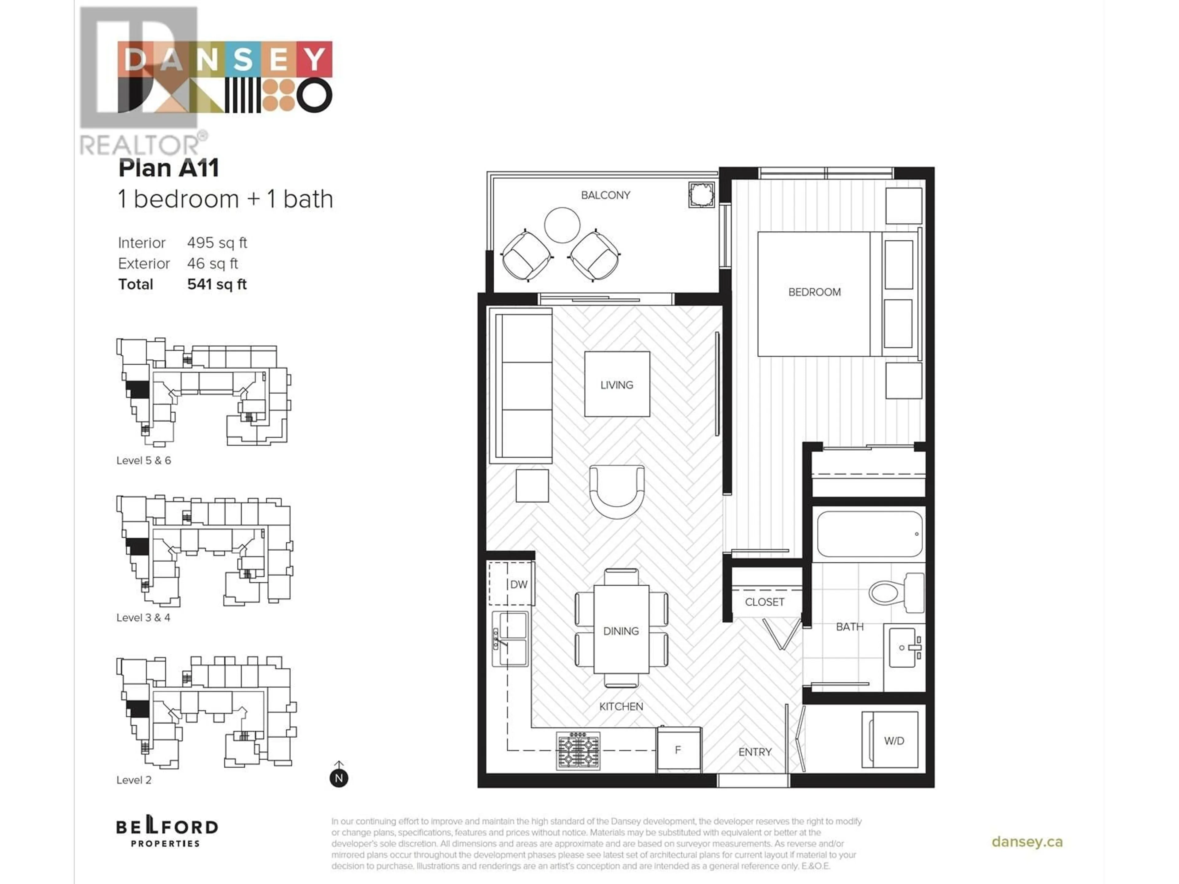 Floor plan for 414 - 599 DANSEY AVENUE, Coquitlam British Columbia V3J5S4