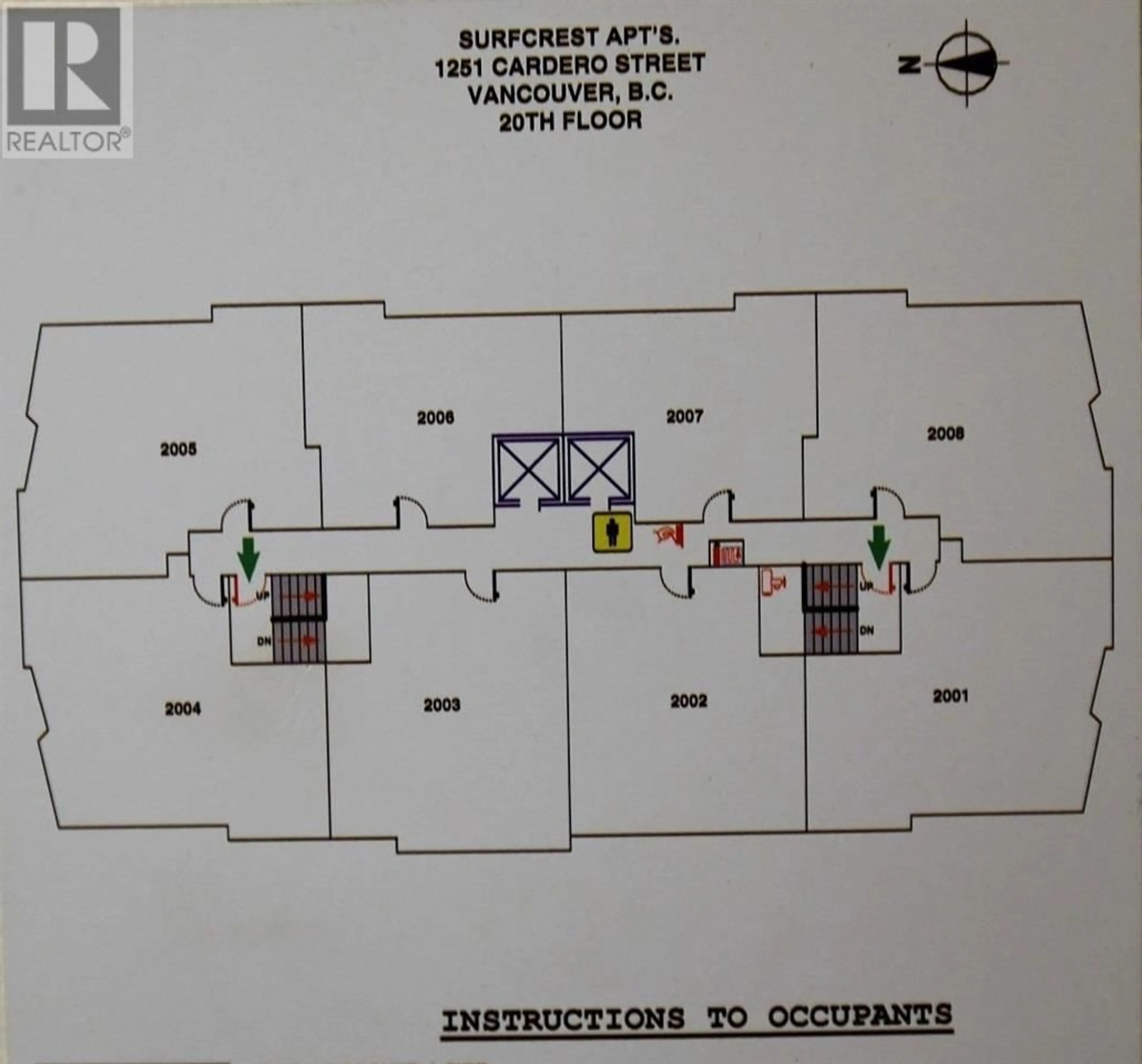 Floor plan for 2007 1251 CARDERO STREET, Vancouver British Columbia V6C3E9