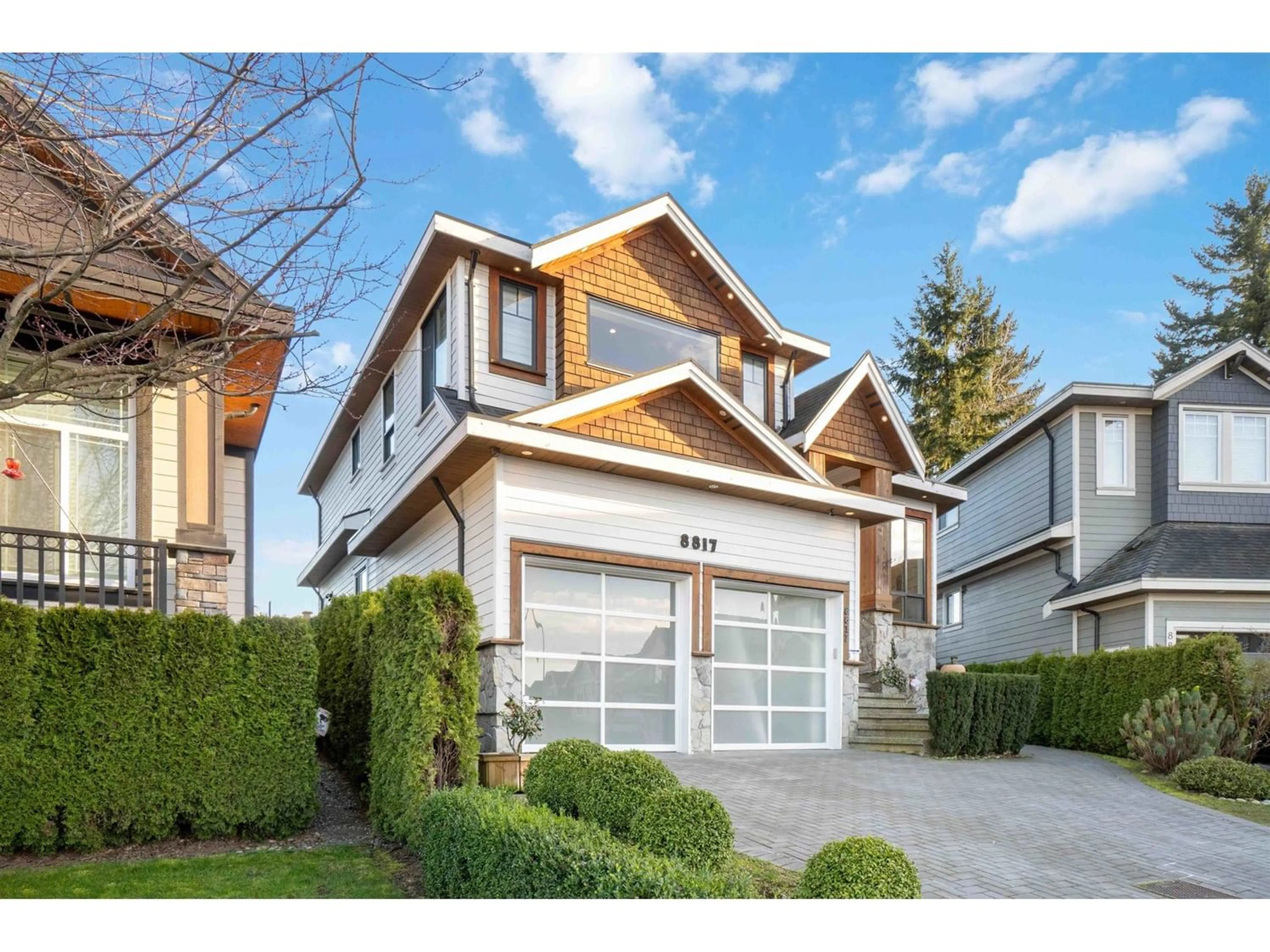 Frontside or backside of a home, the street view for 8817 STEGAVIK COURT, Delta British Columbia V4C0C6