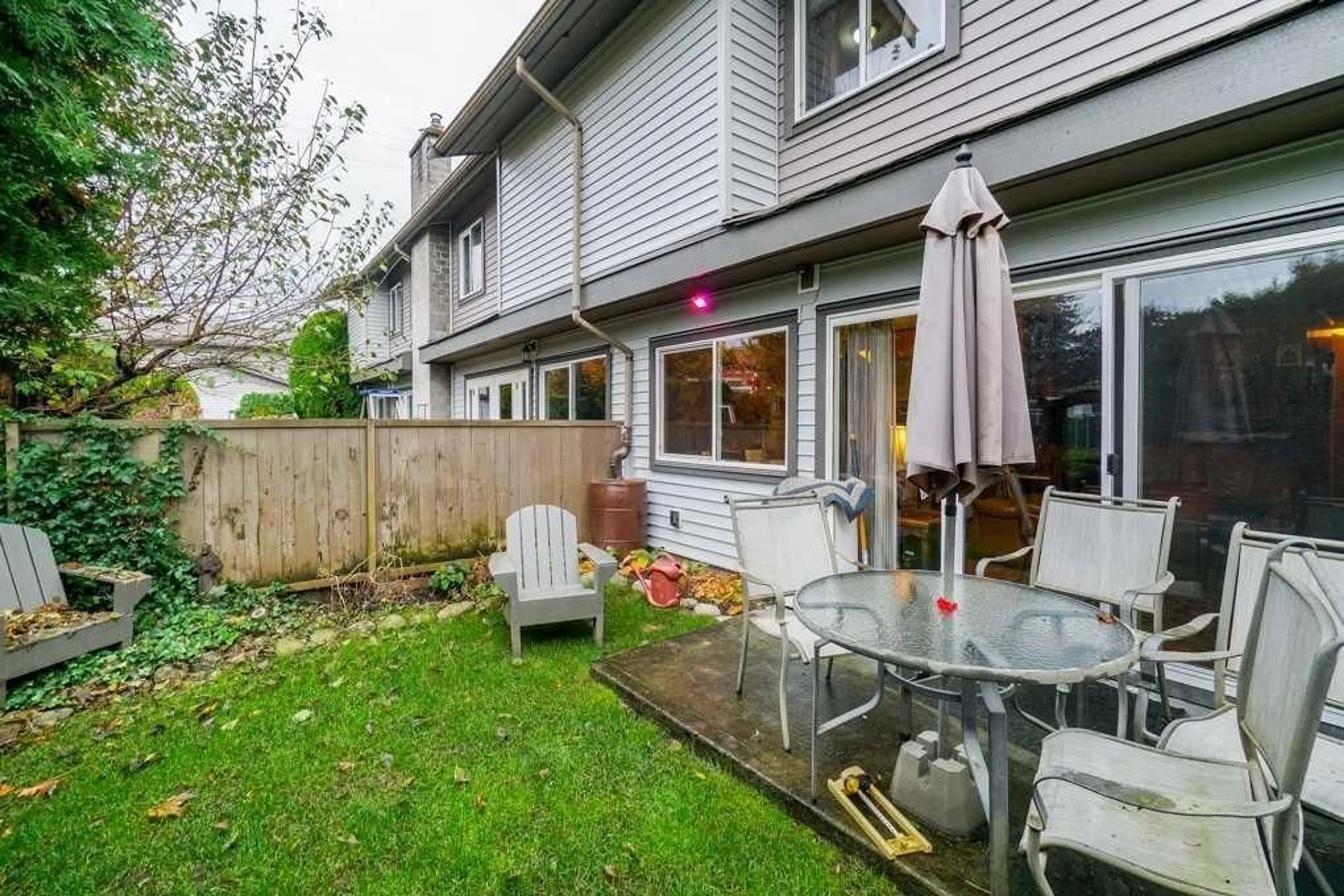 Patio, the fenced backyard for 16 46689 FIRST AVENUE, Chilliwack British Columbia V2P1X5