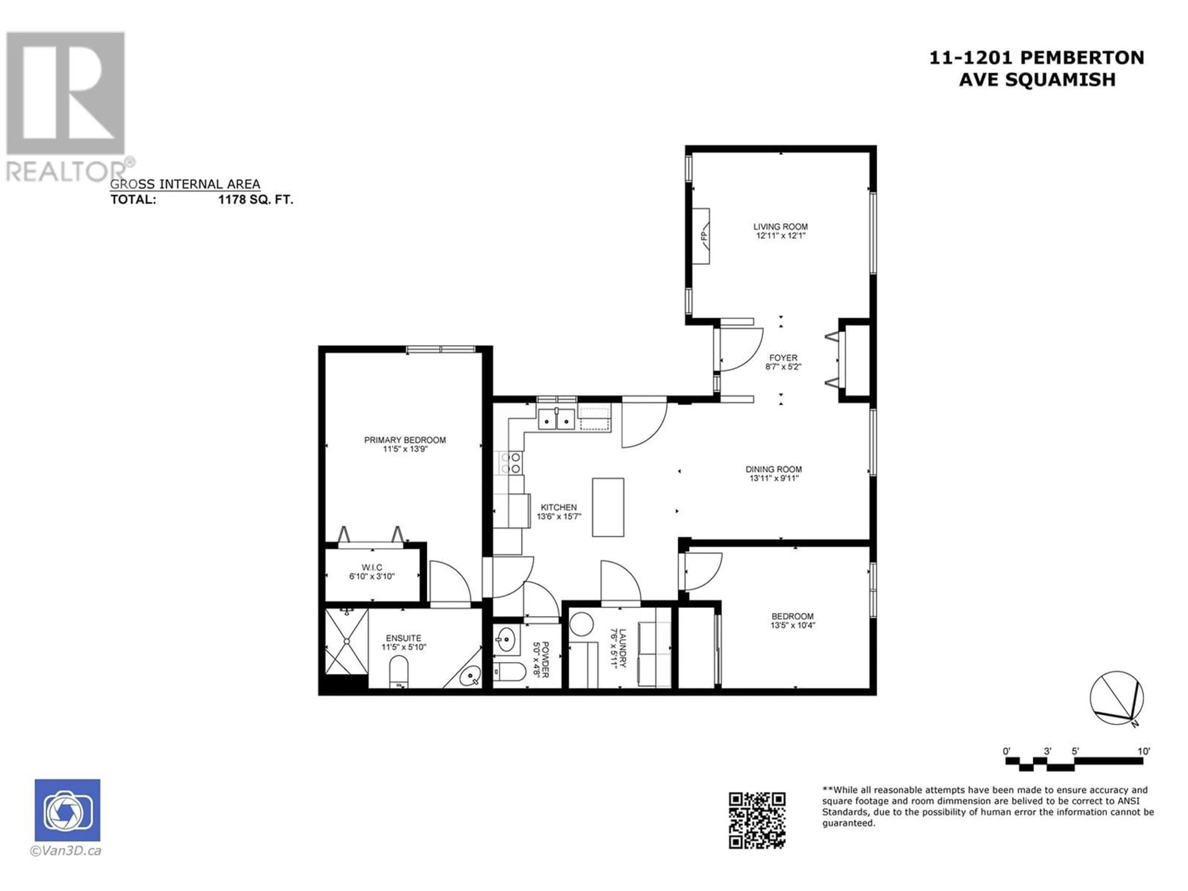 Floor plan for 11 1201 PEMBERTON AVENUE, Squamish British Columbia V8B0J7