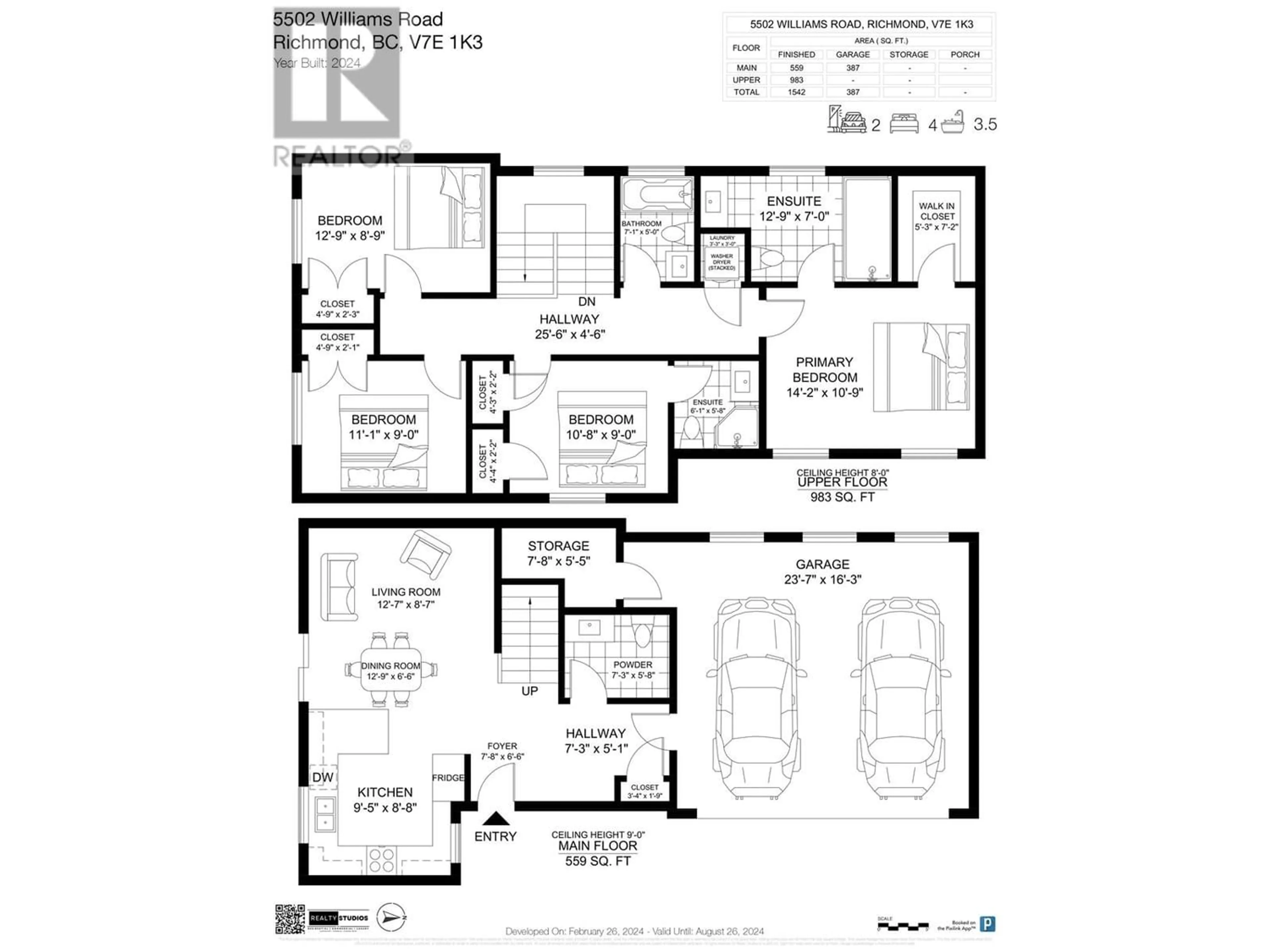 Floor plan for 5502 WILLIAMS ROAD, Richmond British Columbia V7E1K3