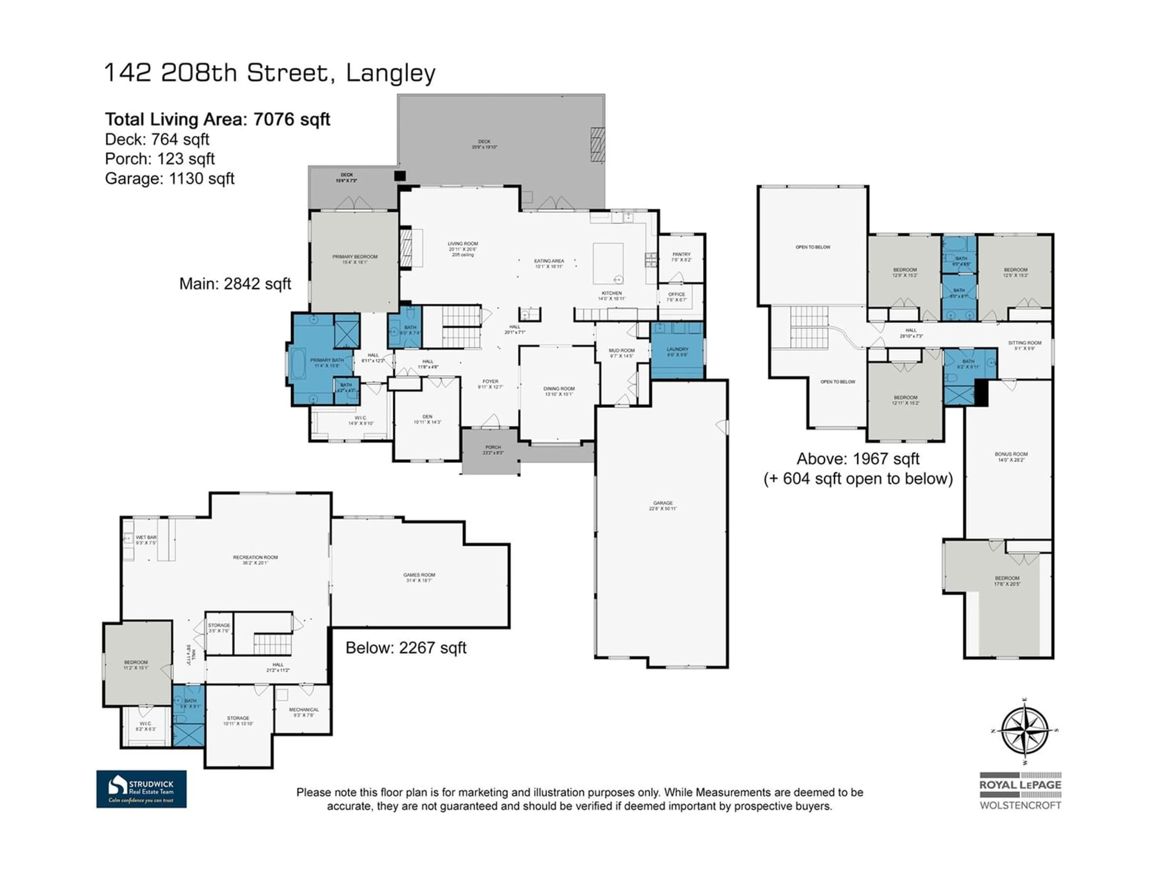 Floor plan for 142 208 STREET, Langley British Columbia V2A1T7