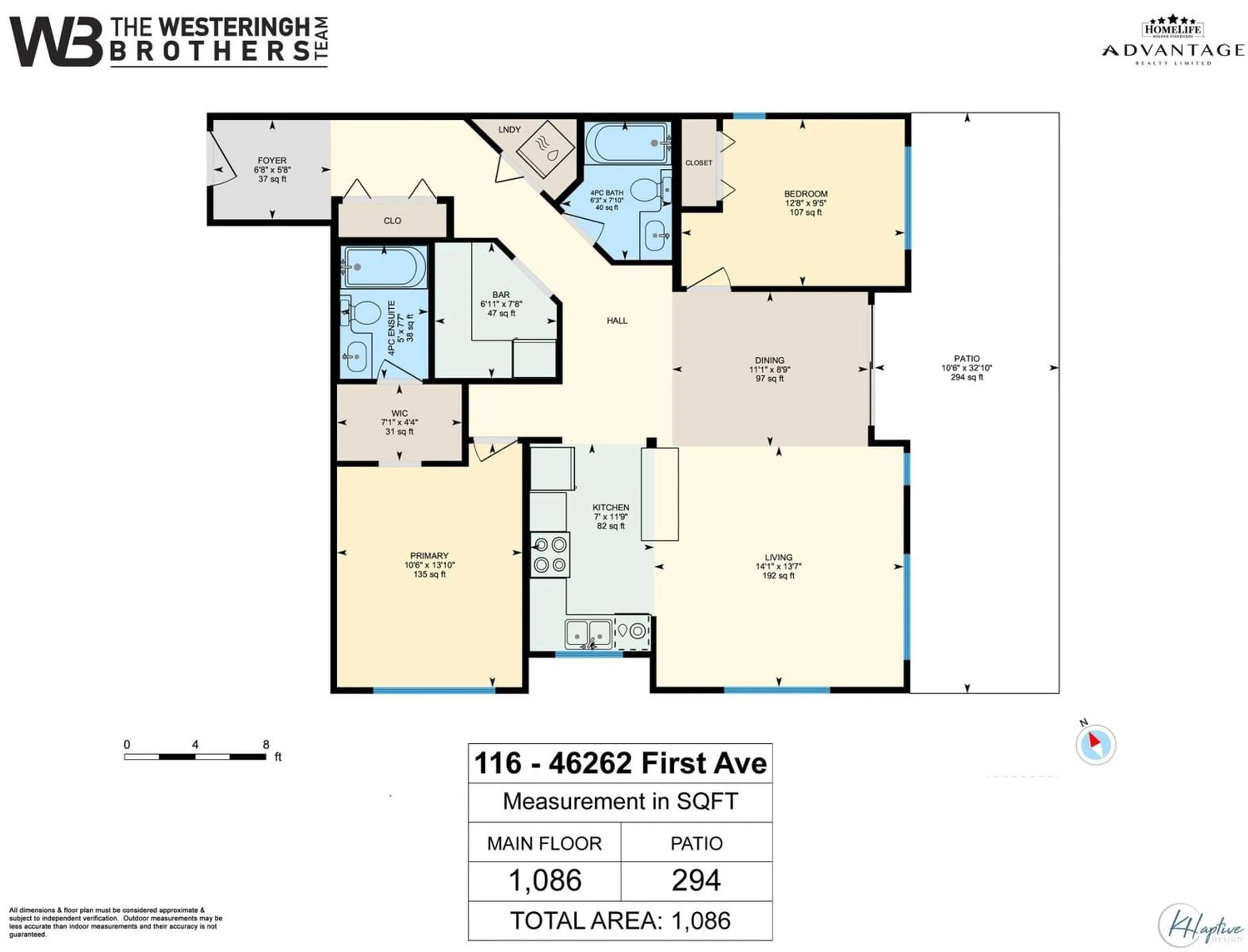 Floor plan for 116 46262 FIRST AVENUE, Chilliwack British Columbia V2P0C3