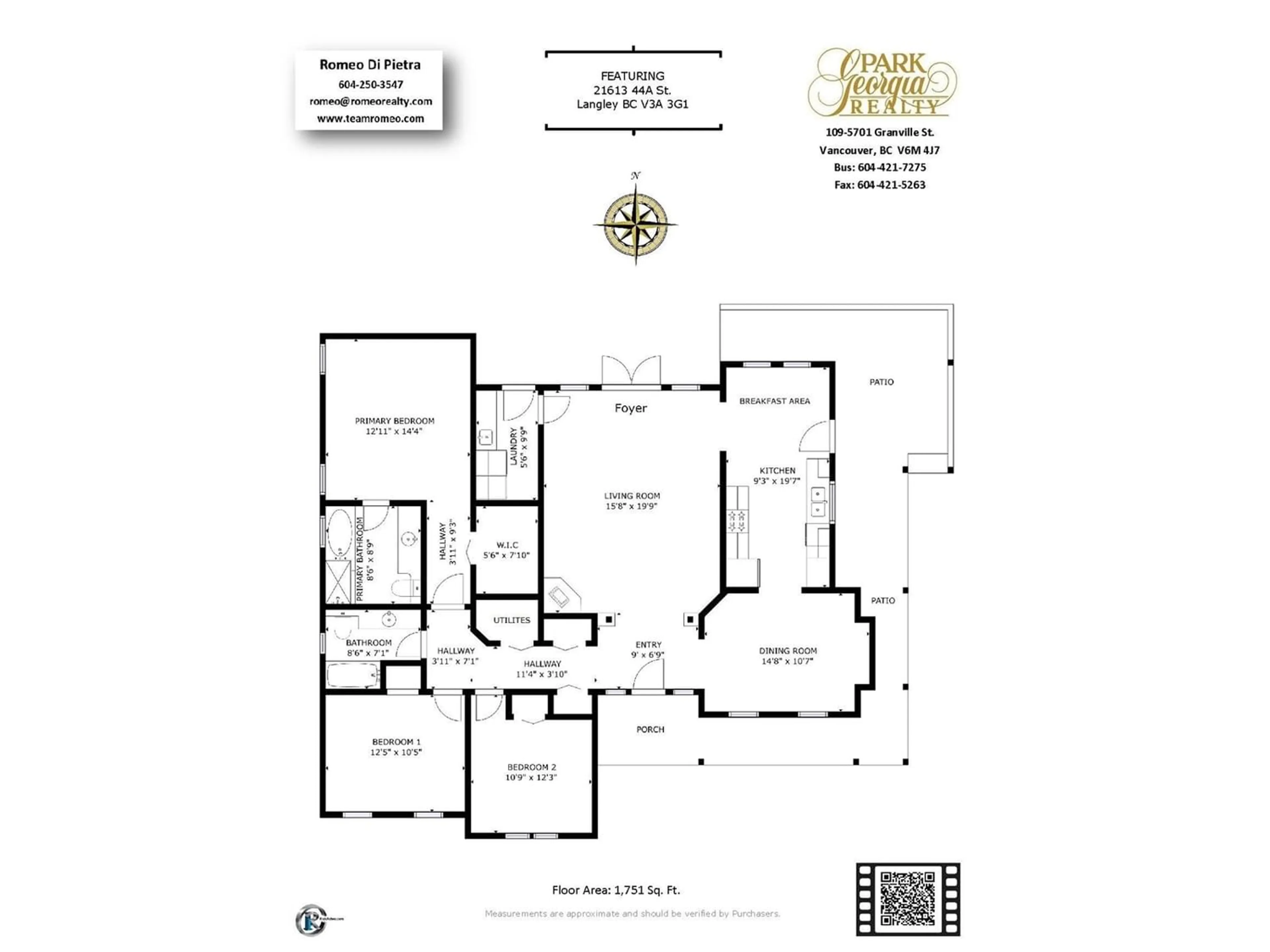 Floor plan for 21613 44A AVENUE, Langley British Columbia V3A3G1