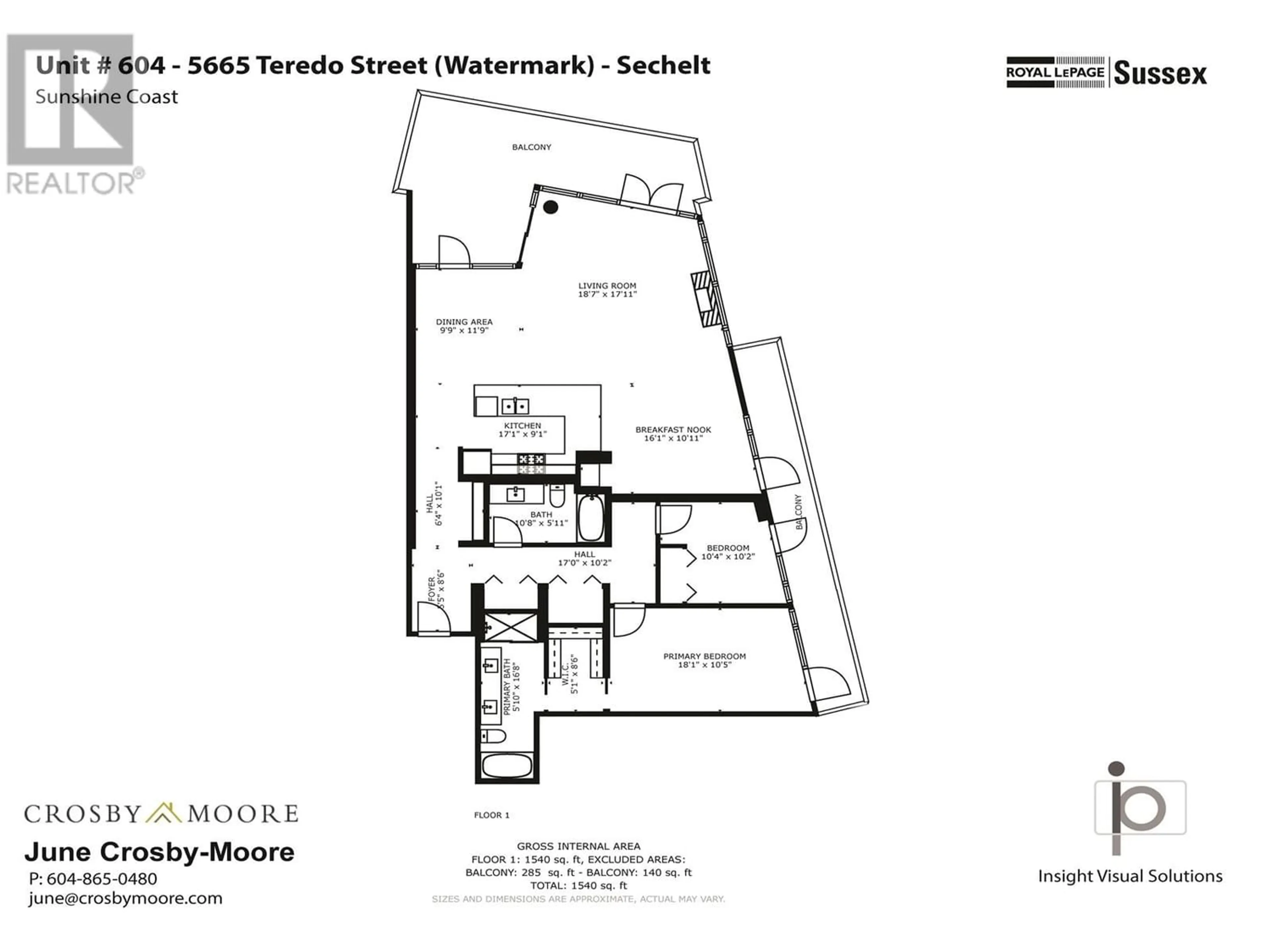 Floor plan for 604 5665 TEREDO STREET, Sechelt British Columbia V7Z0J2