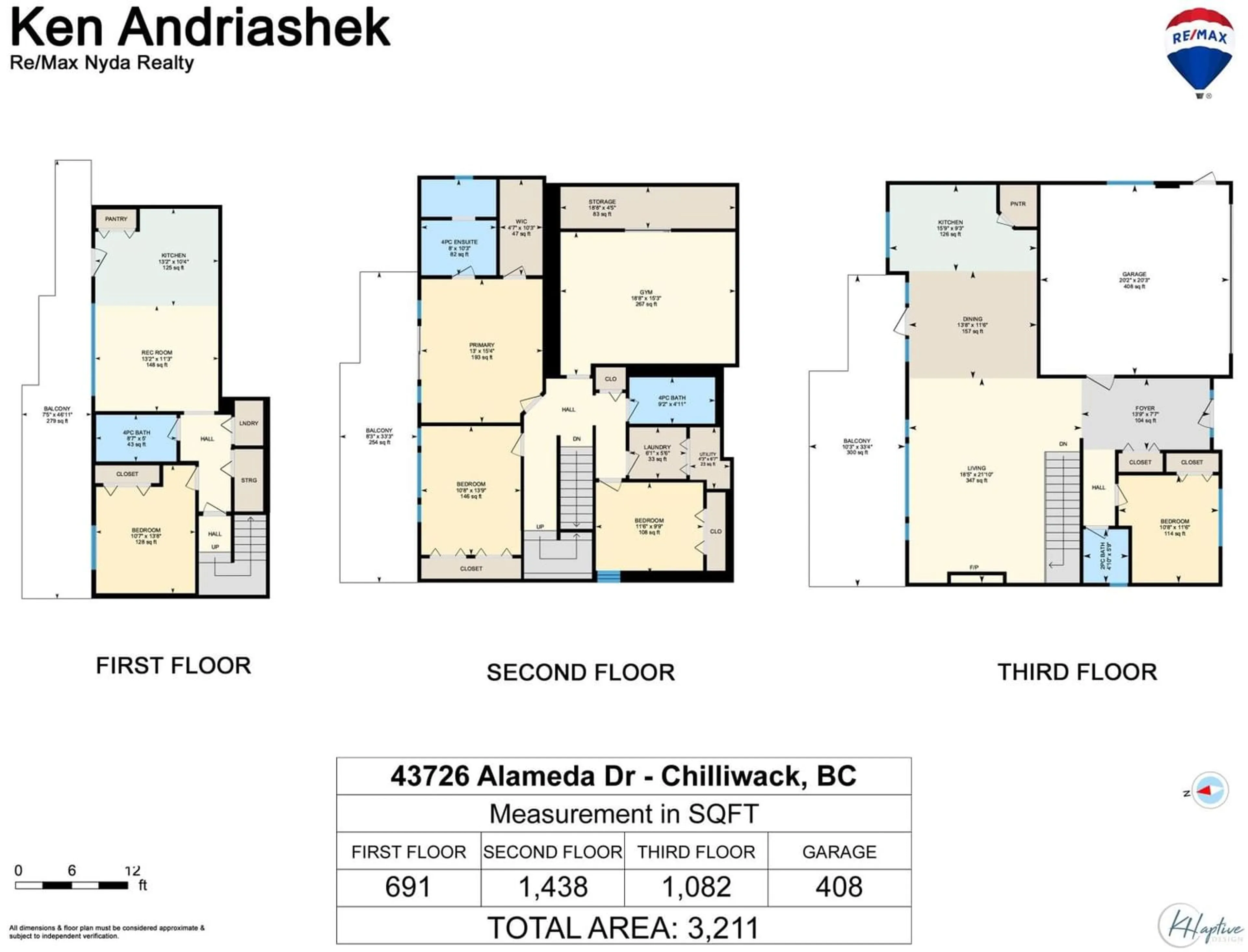 Floor plan for 43726 ALAMEDA DRIVE, Chilliwack British Columbia V2R0J9