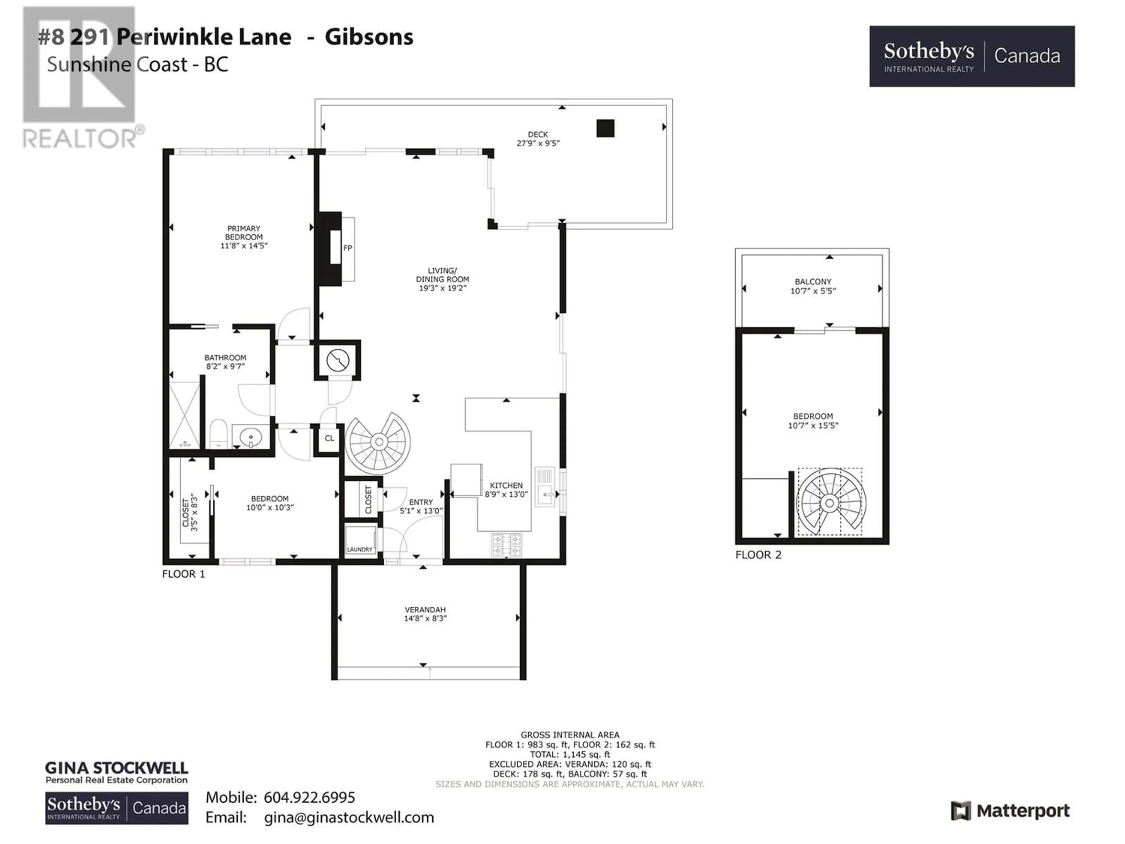 Floor plan for 8 291 PERIWINKLE LANE, Gibsons British Columbia V0N1V0