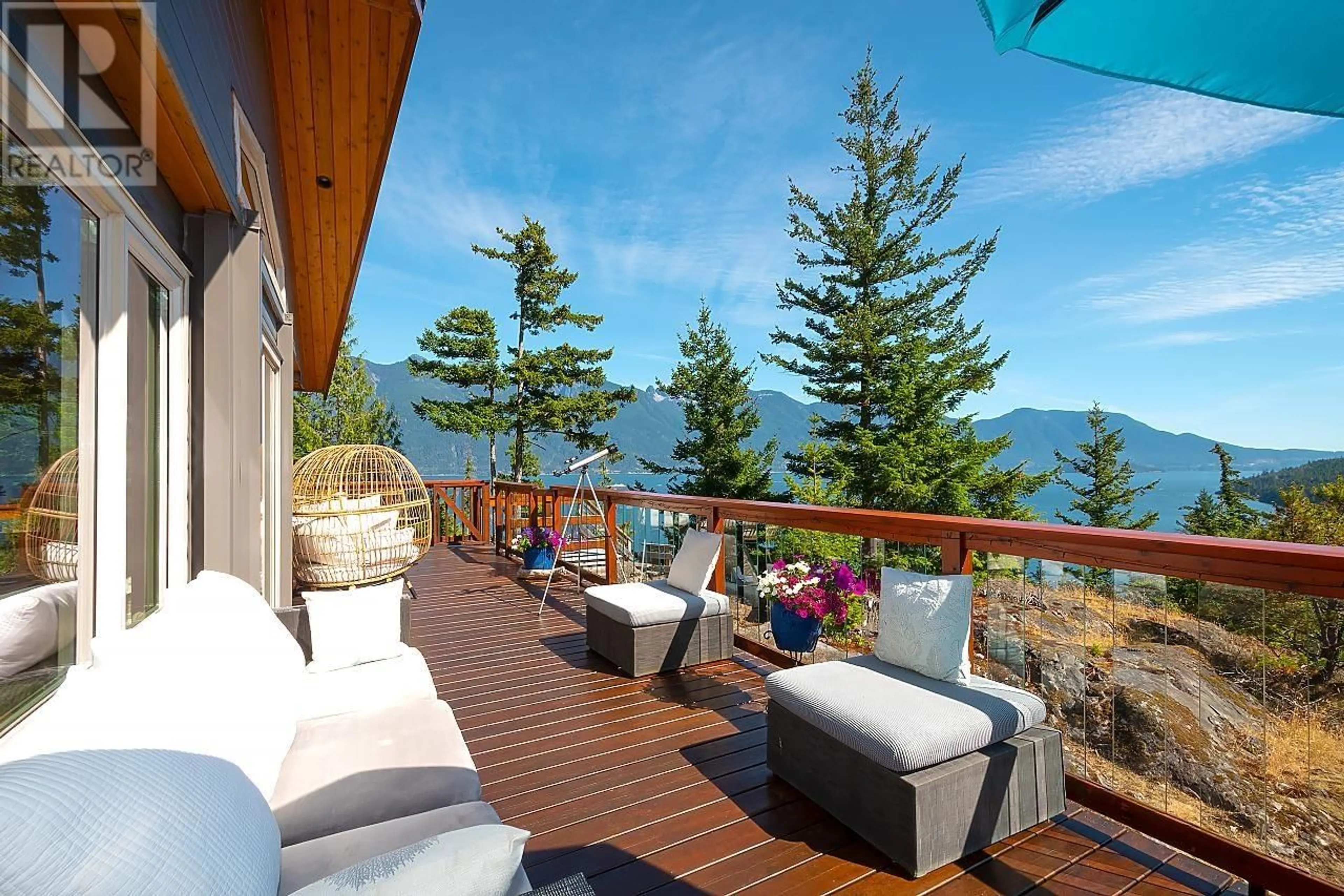 Patio, water/lake/river/ocean view for 2016 MOUNT ARTABAN ROAD, Gambier Island British Columbia V0N1V0