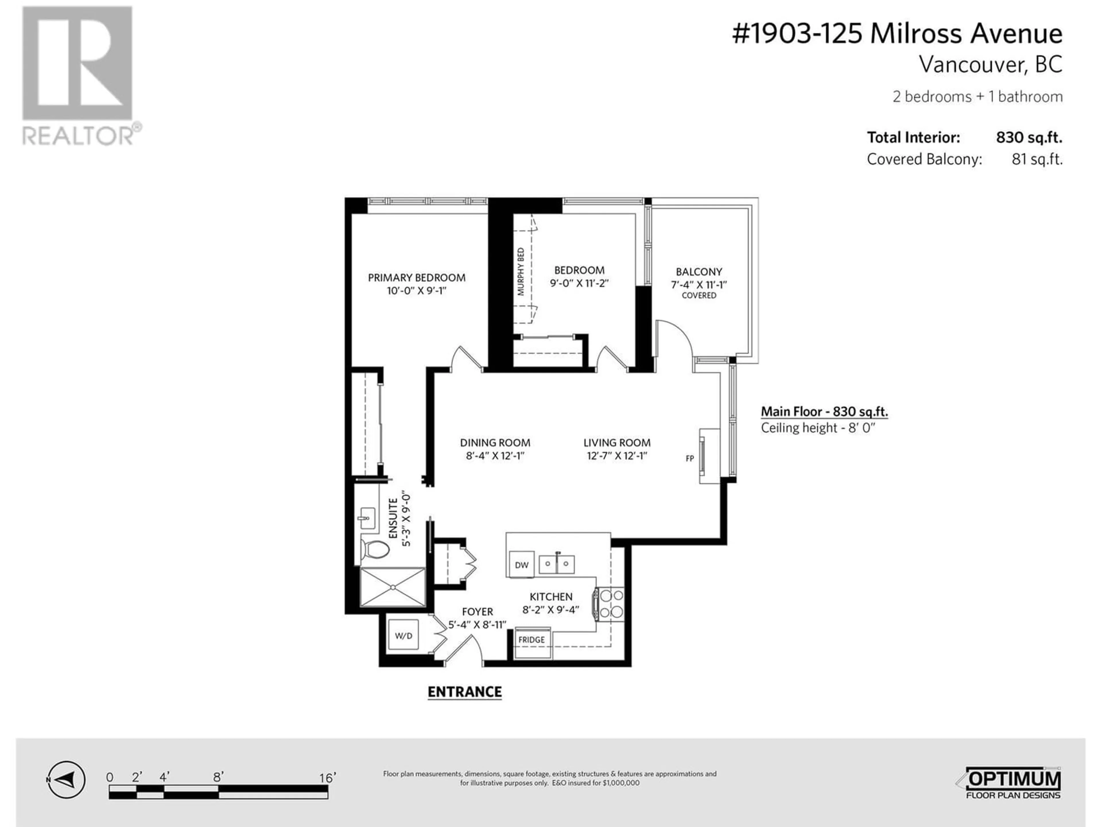 Floor plan for 1903 125 MILROSS AVENUE, Vancouver British Columbia V6A0A1