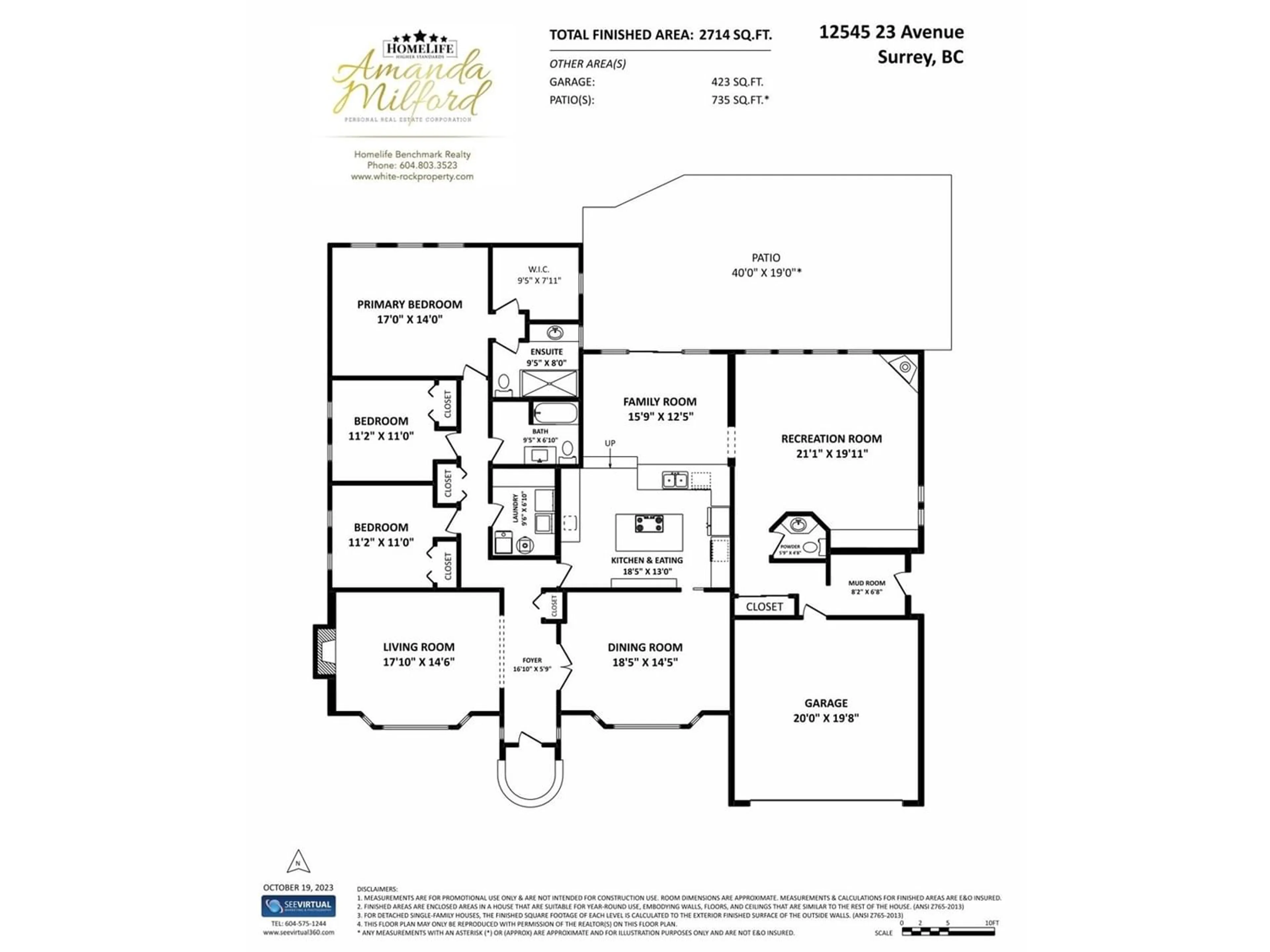 Floor plan for 12545 23 AVENUE, Surrey British Columbia V4A2C5