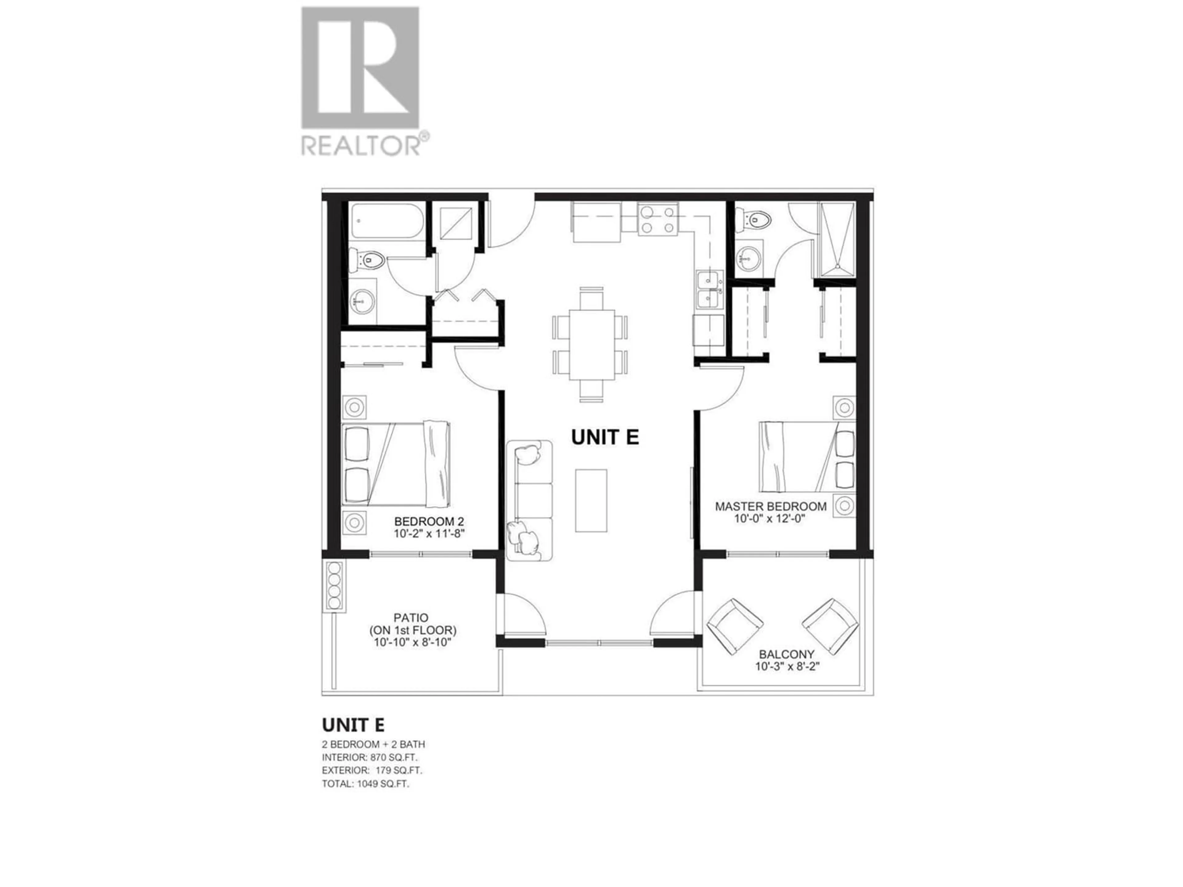 Floor plan for 203 232 SIXTH STREET, New Westminster British Columbia V3L3A4