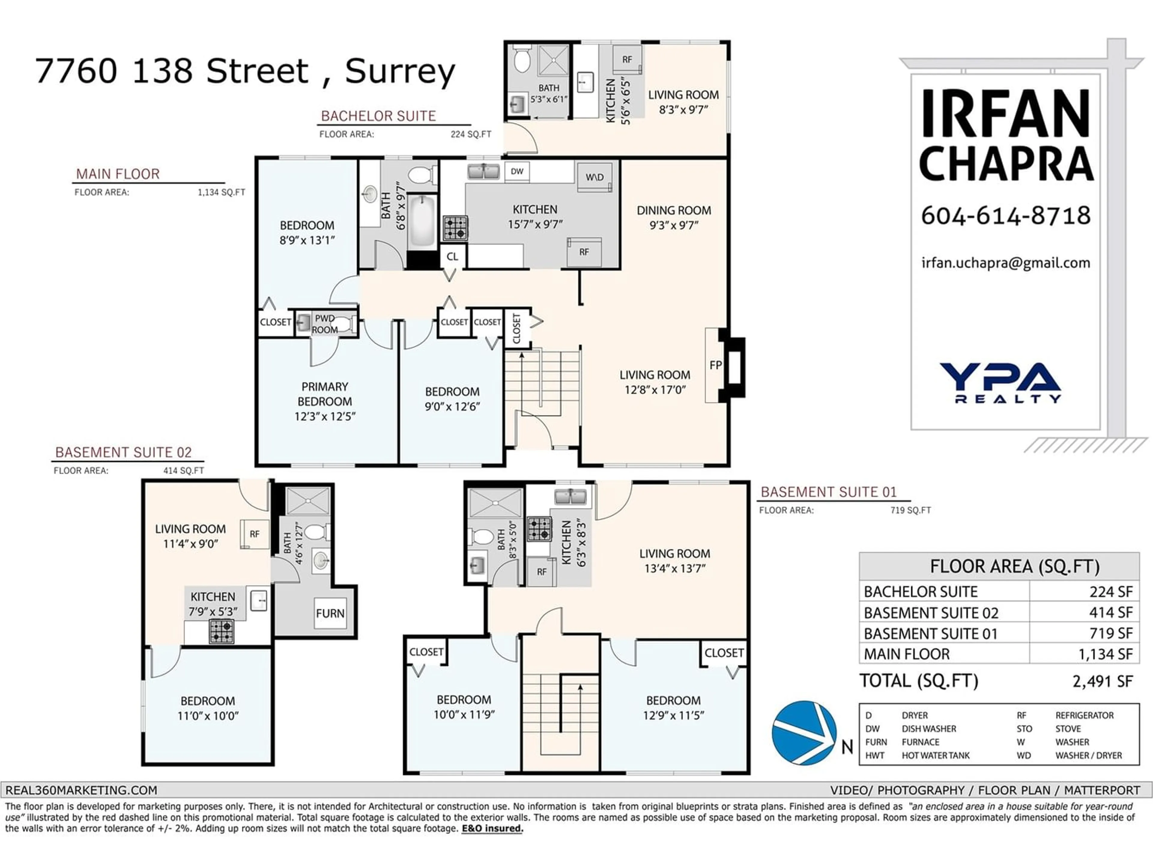 Floor plan for 7760 138 STREET, Surrey British Columbia V3W6A3