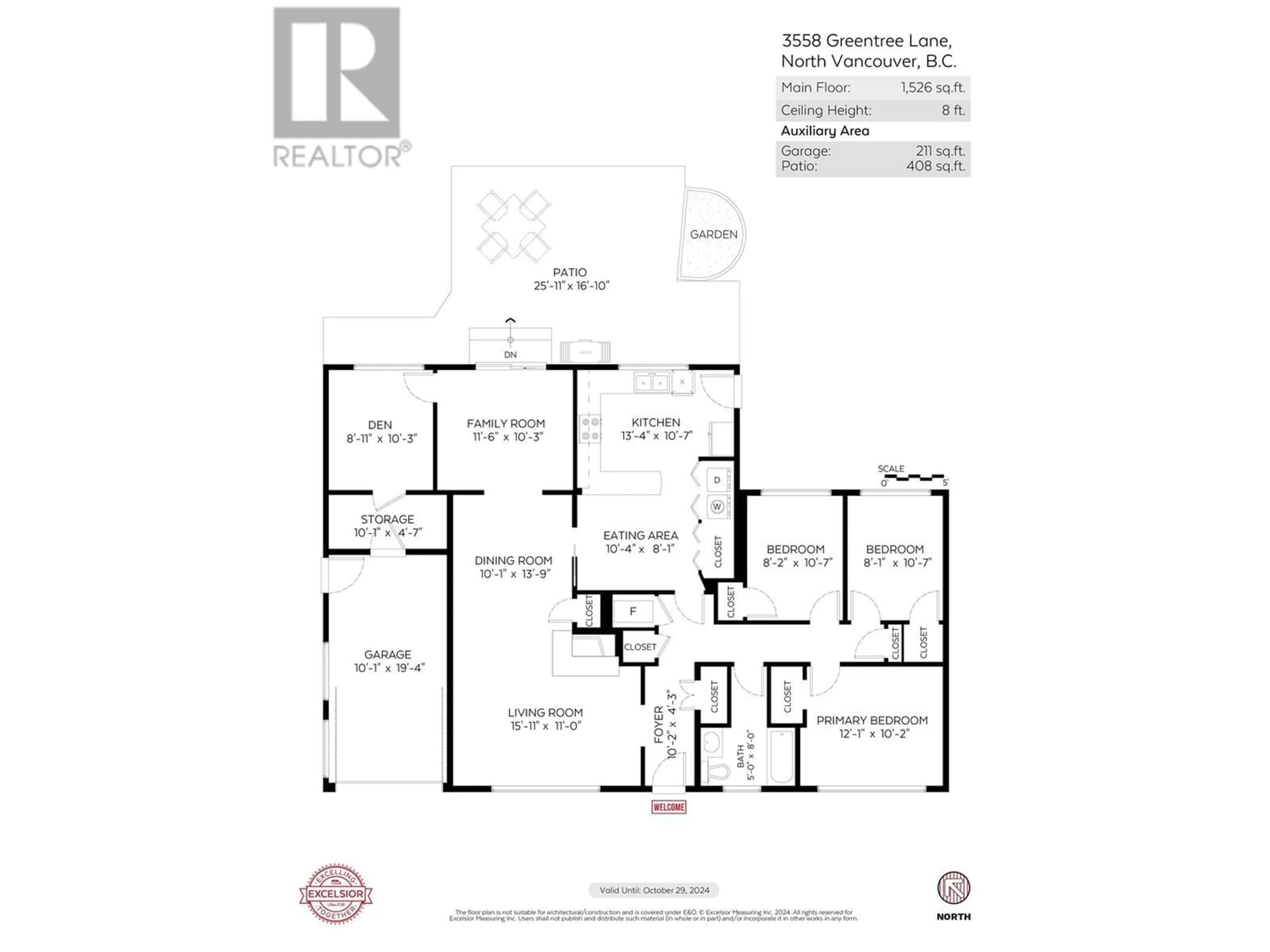 Floor plan for 3558 GREENTREE LANE, North Vancouver British Columbia V7R4C4