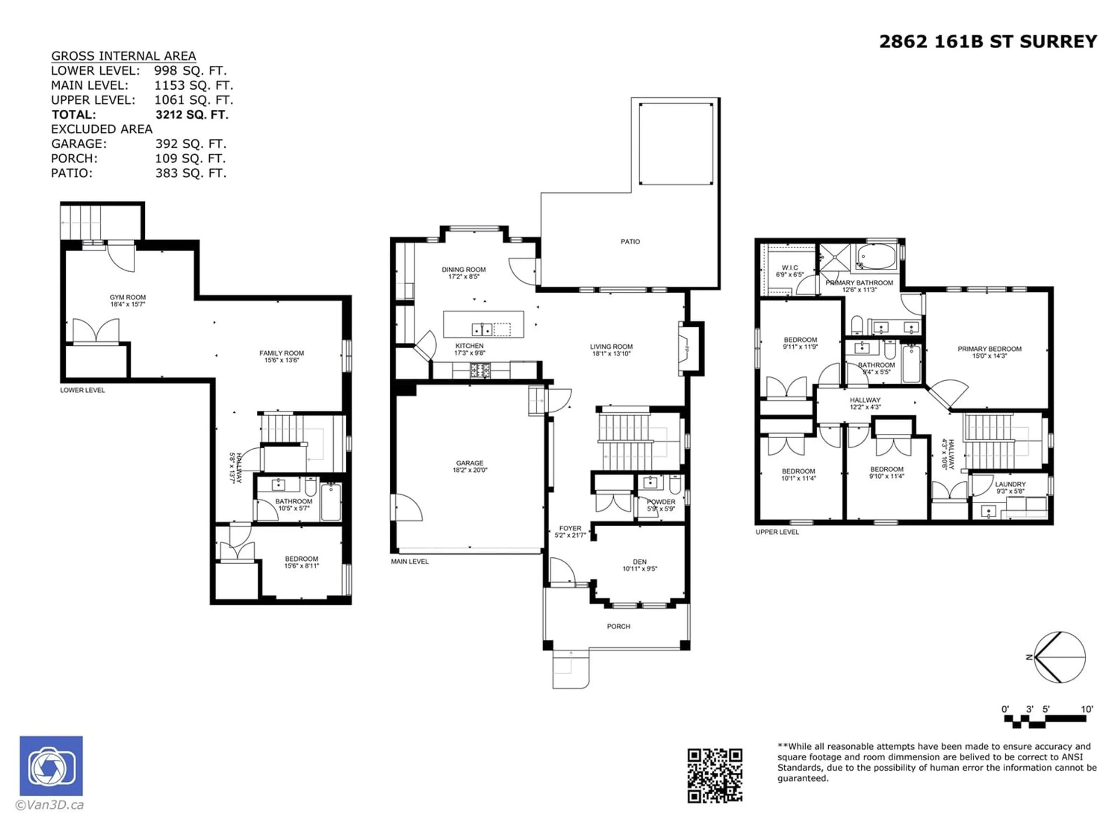 Floor plan for 2862 161B STREET, Surrey British Columbia V3Z3Y6