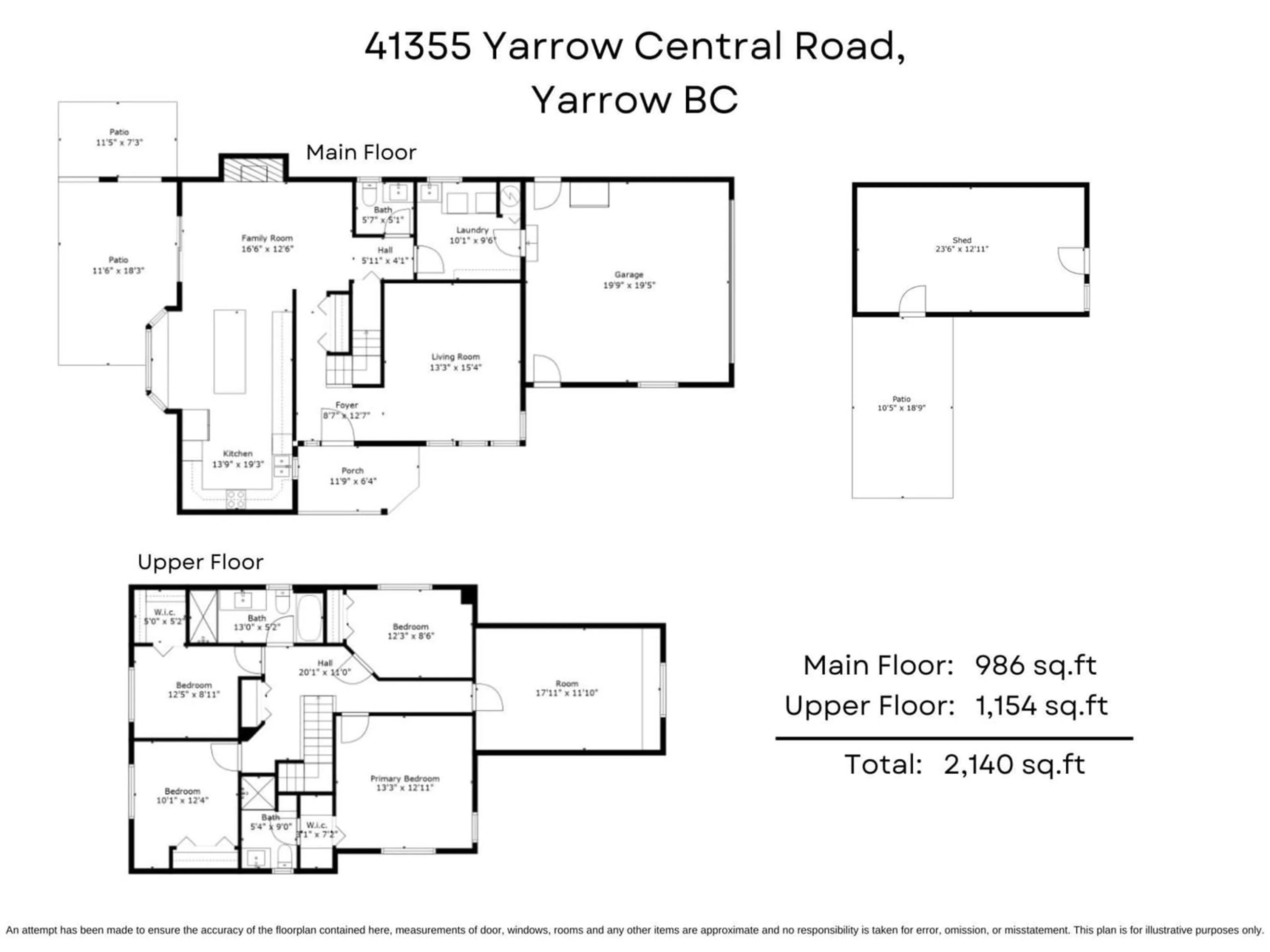 Floor plan for 41355 YARROW CENTRAL ROAD, Chilliwack British Columbia V2R5G5