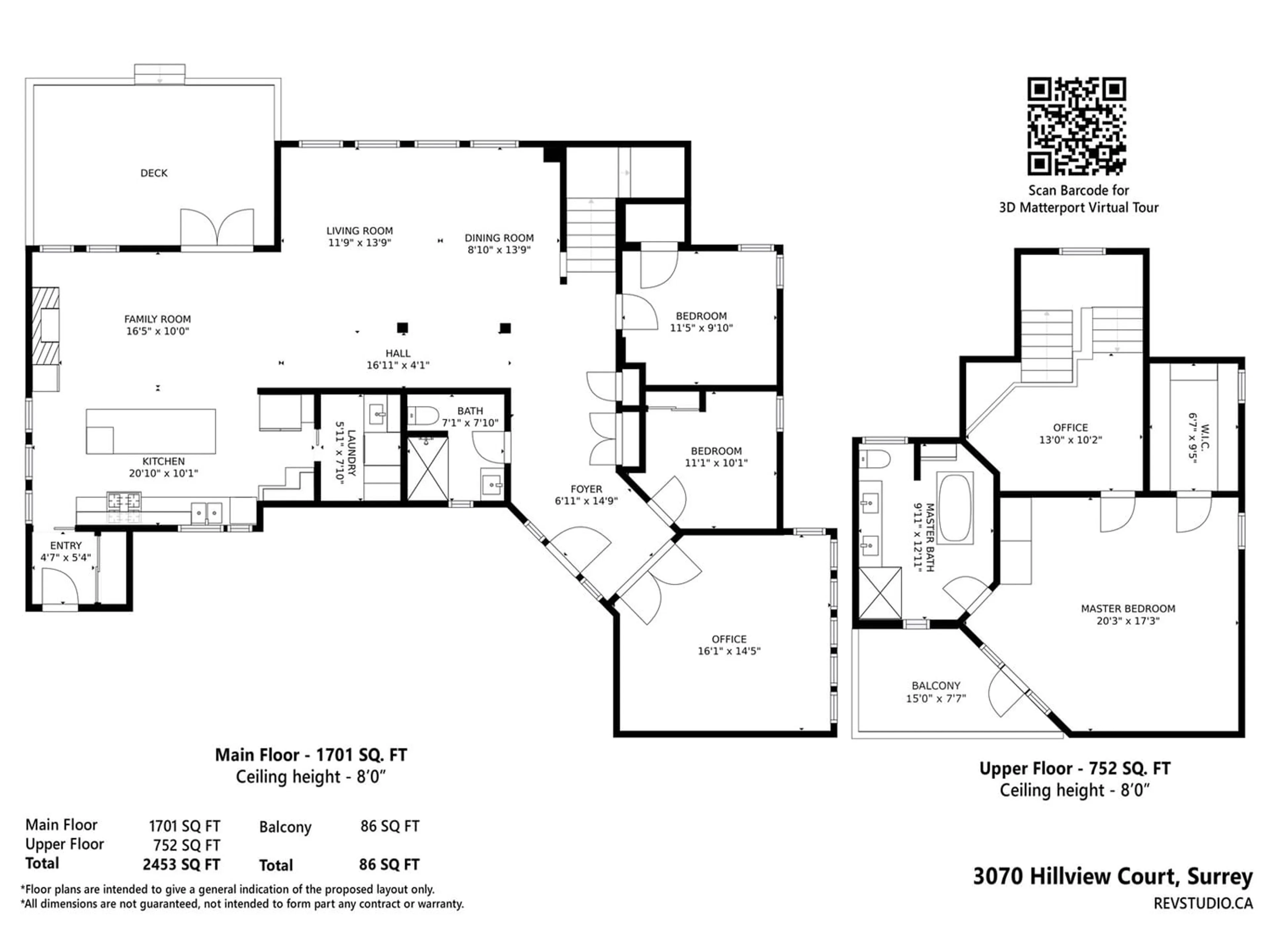 Floor plan for 3070 HILLVIEW COURT, Surrey British Columbia V3Z0C3