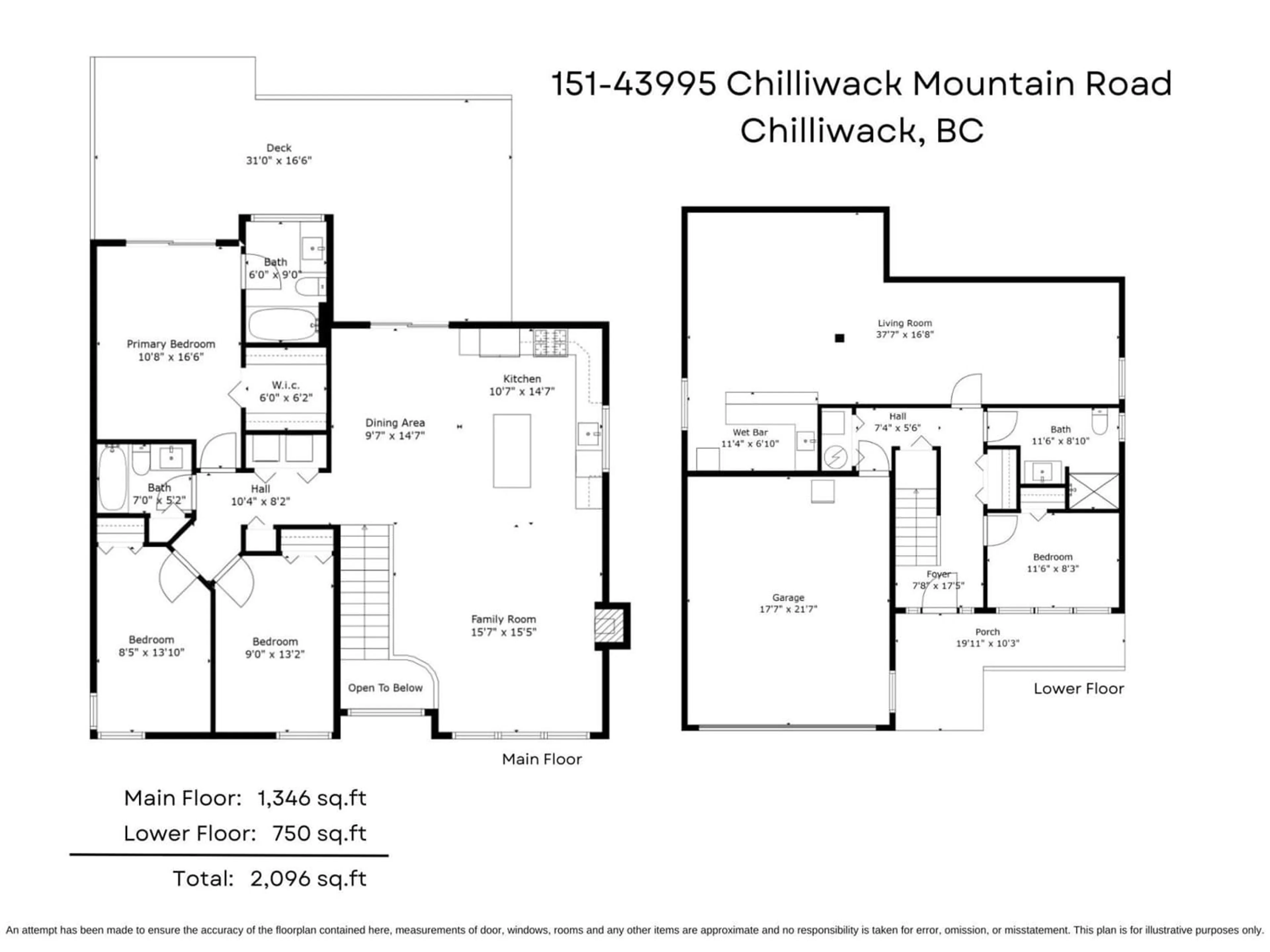 Floor plan for 151 43995 CHILLIWACK MOUNTAIN ROAD, Chilliwack British Columbia V2R5M1