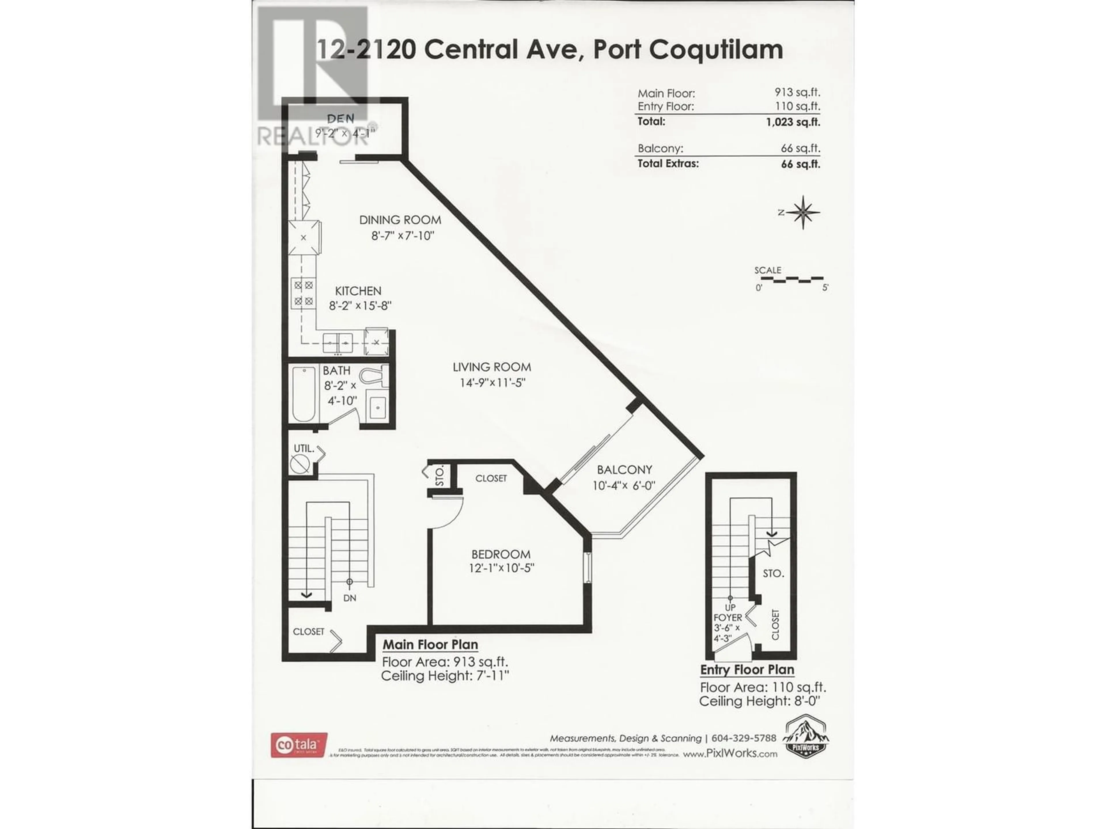 Floor plan for 12 2120 CENTRAL AVENUE, Port Coquitlam British Columbia V3C1V5