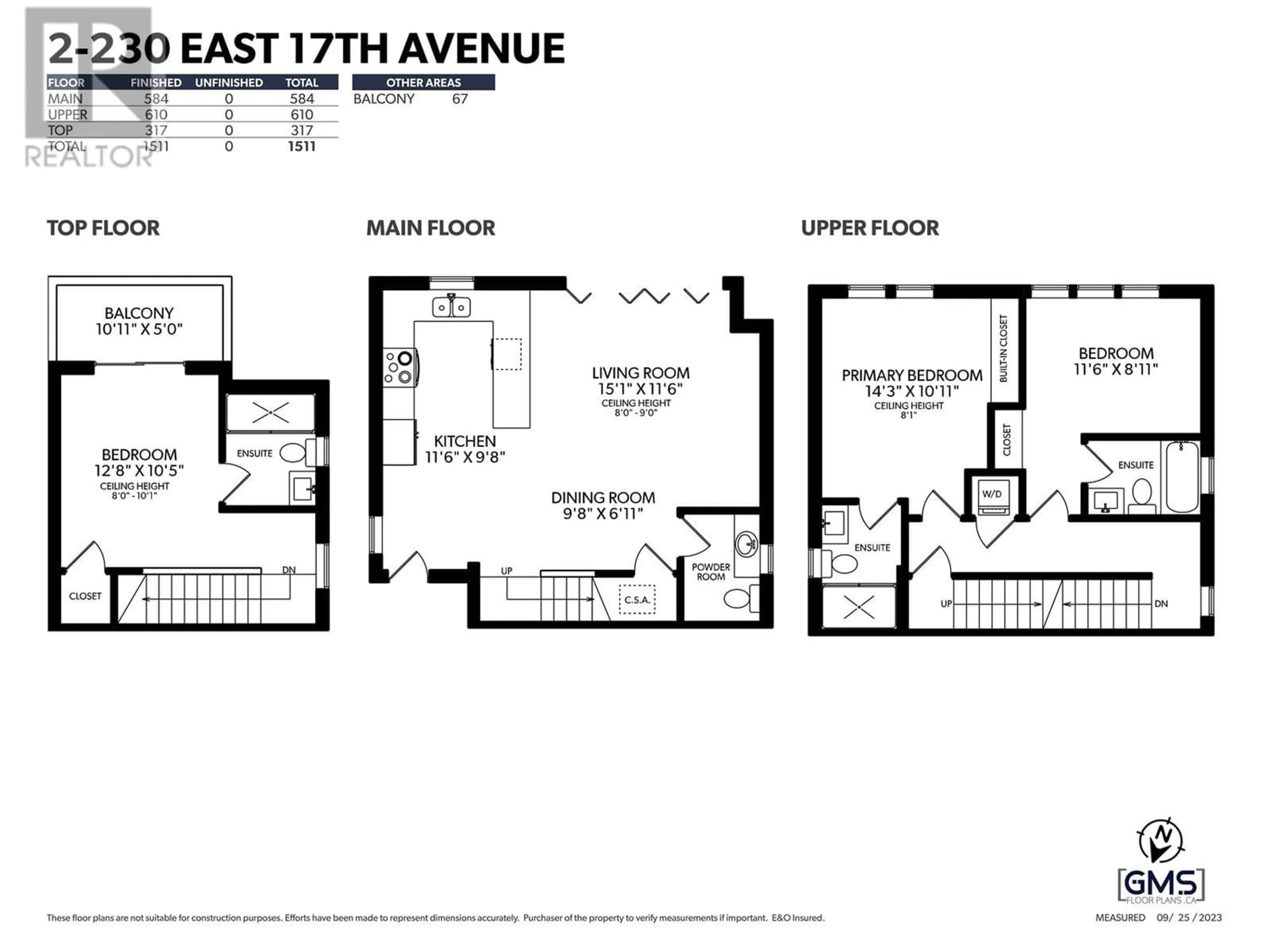 Floor plan for 2 230 E 17TH AVENUE, Vancouver British Columbia V5V1A7