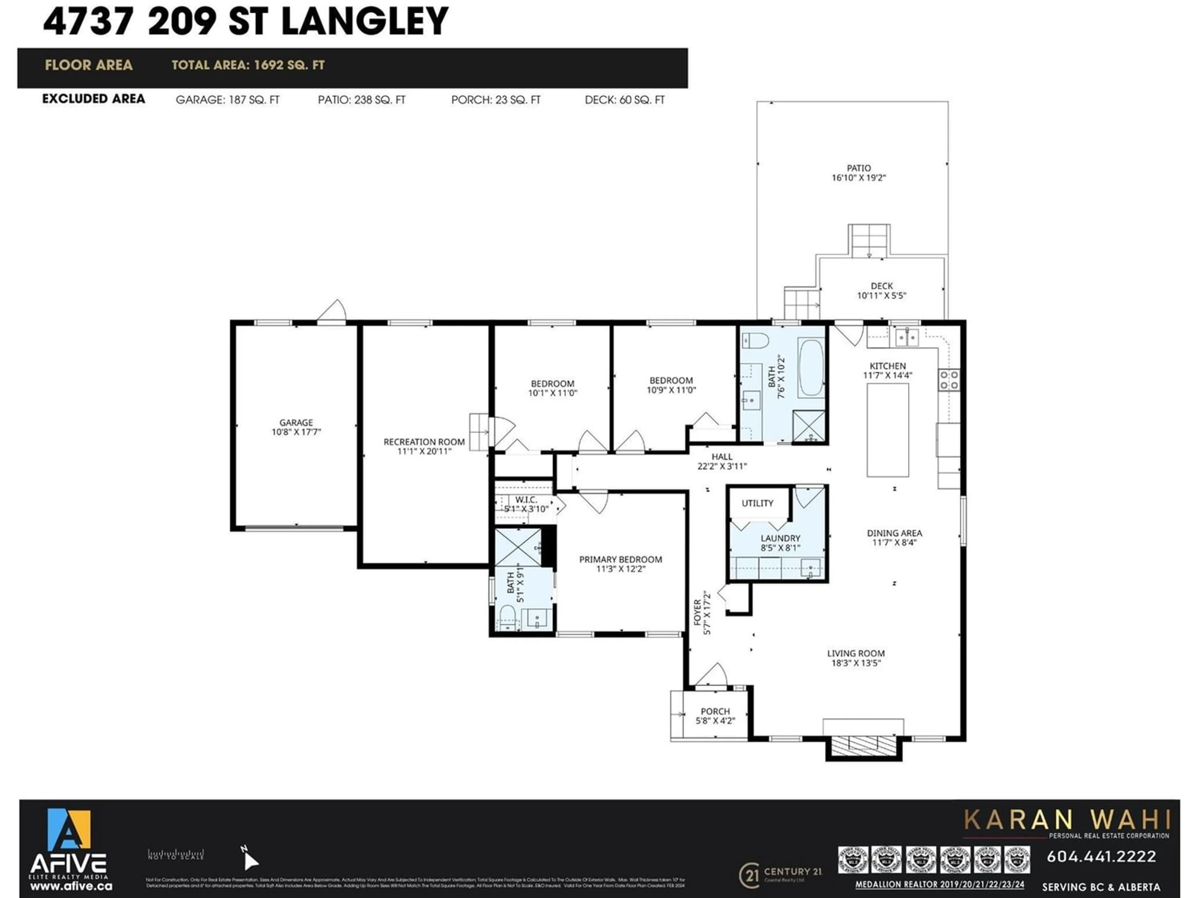 Floor plan for 4737 209 STREET, Langley British Columbia V3A4A2