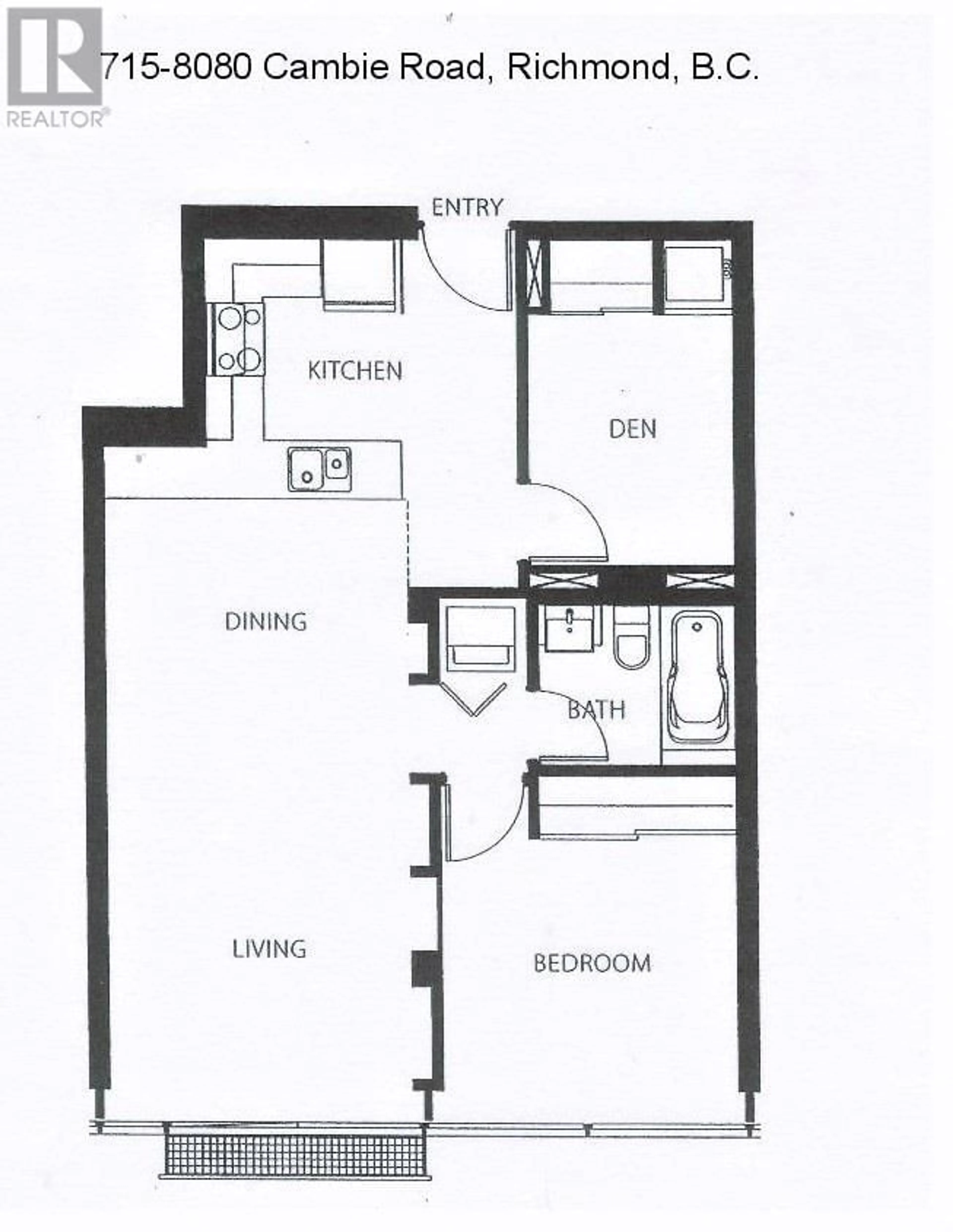 Outside view for 715 8080 CAMBIE ROAD, Richmond British Columbia V6X0C1