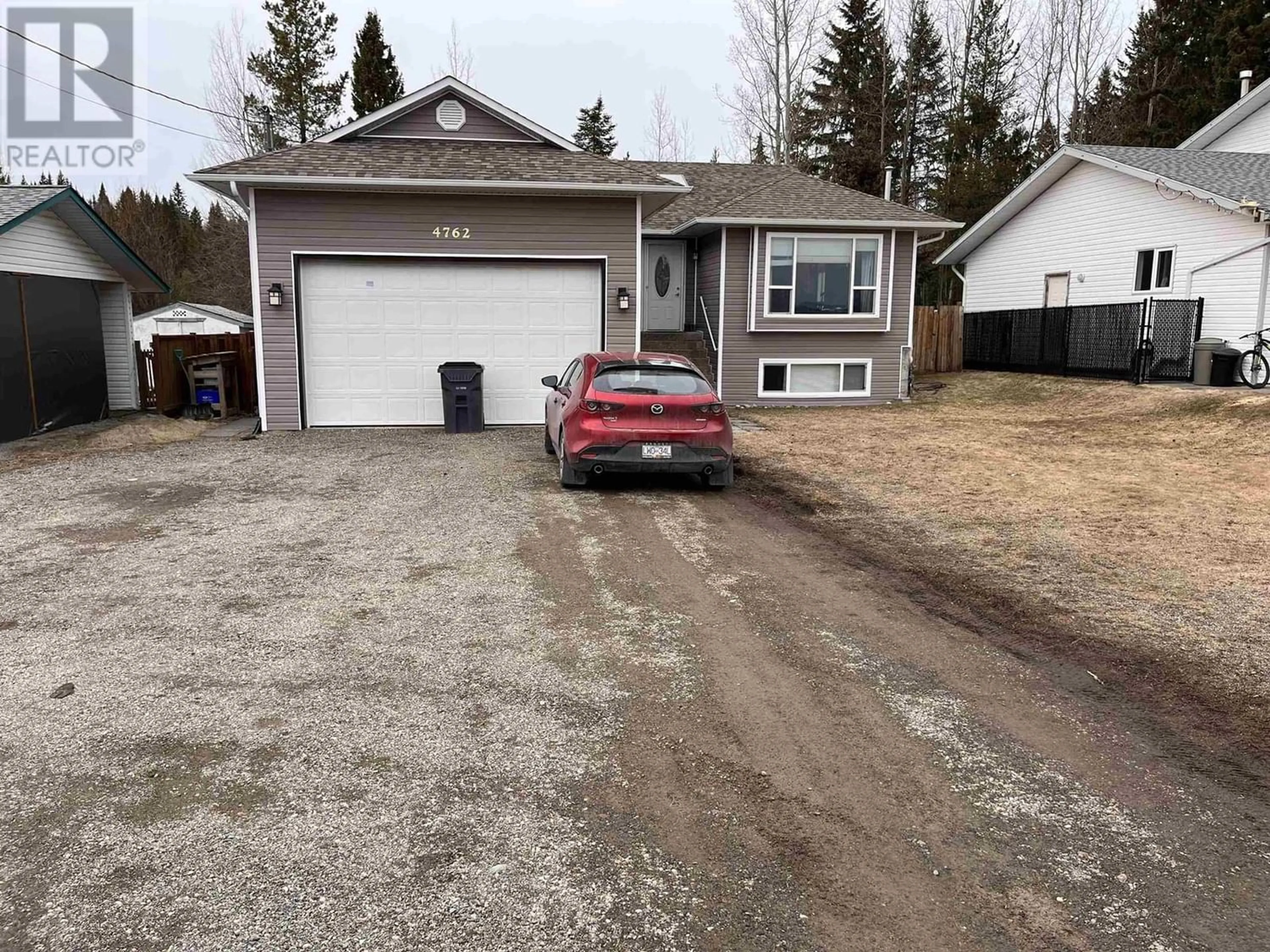 Frontside or backside of a home for 4762 GISCOME ROAD, Prince George British Columbia V2N6S6