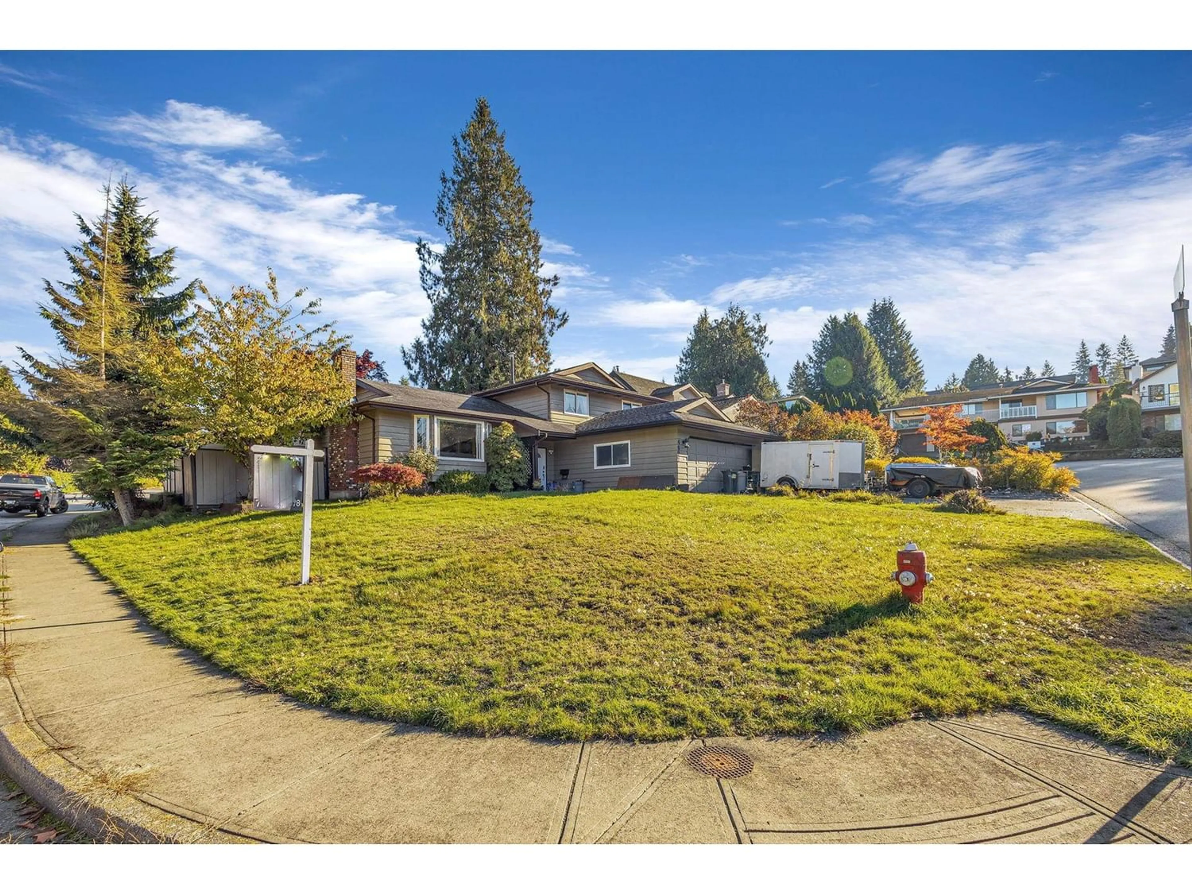 Frontside or backside of a home, the fenced backyard for 4692 208B STREET, Langley British Columbia V3A7E6