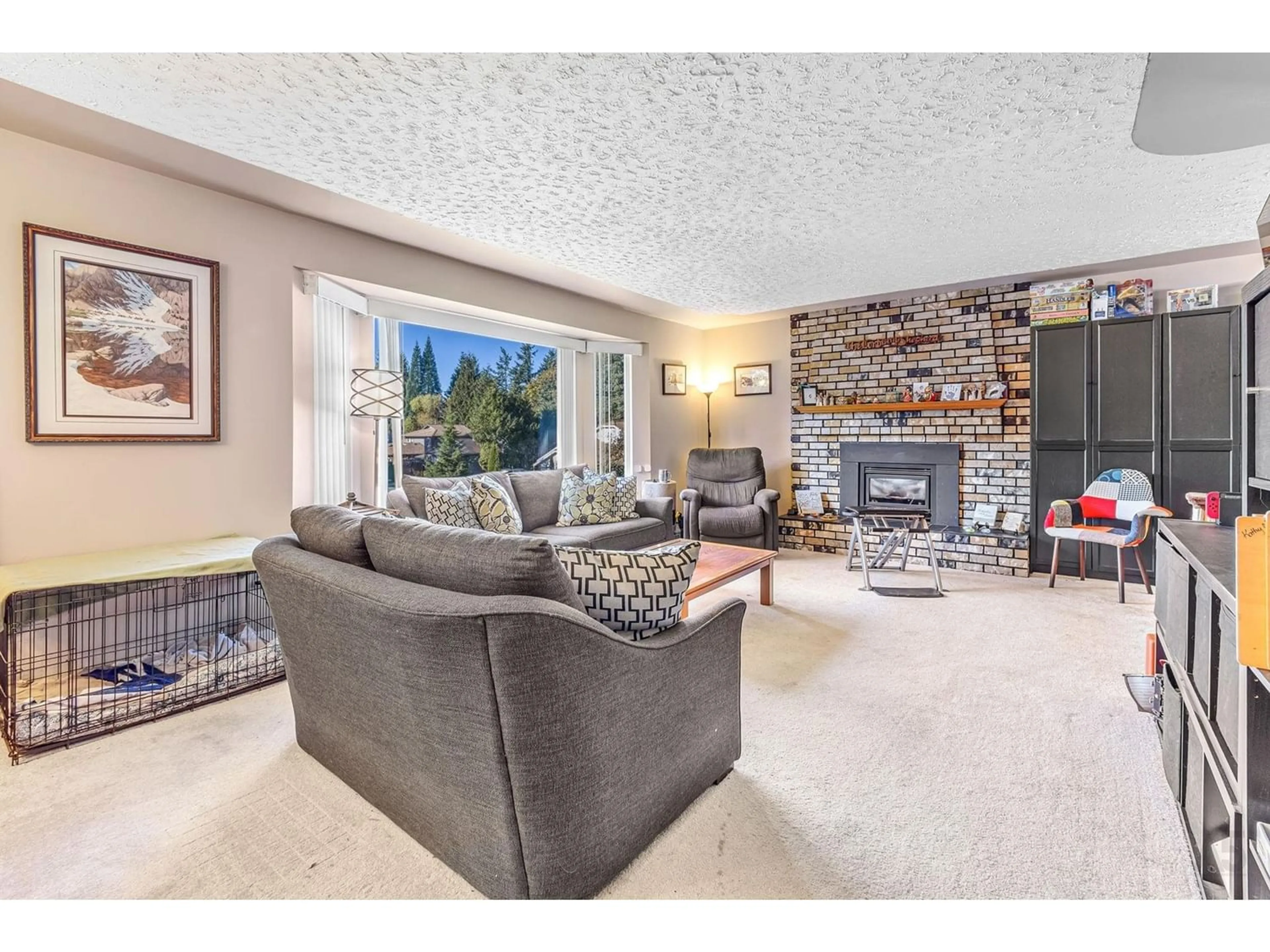 Living room, carpet floors for 4692 208B STREET, Langley British Columbia V3A7E6