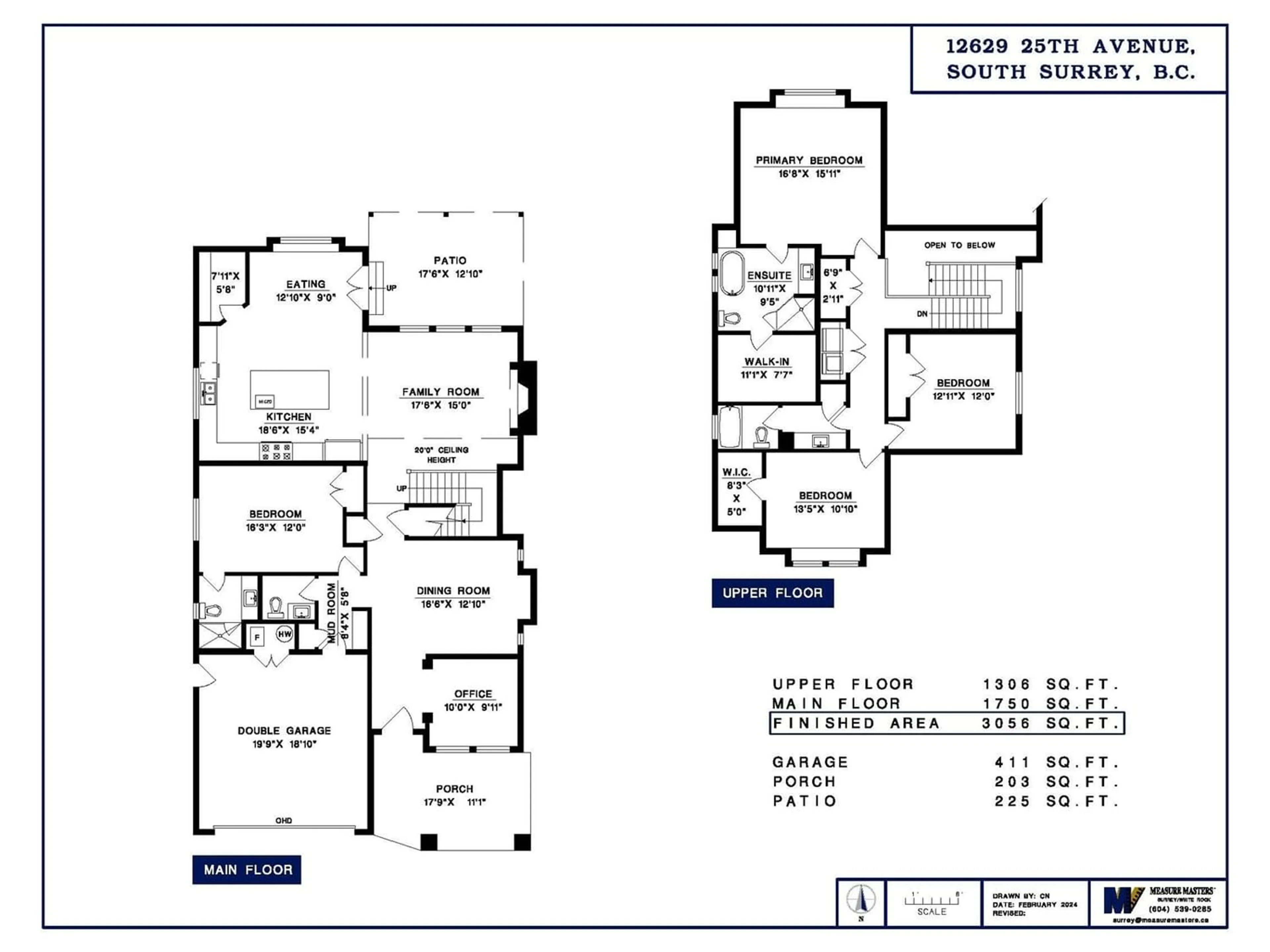 Floor plan for 12629 25 AVENUE, Surrey British Columbia V4A2K5